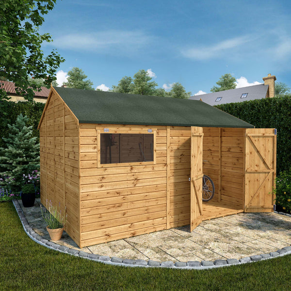 Mercia 12x10 Premium Shiplap Reverse Apex Workshop