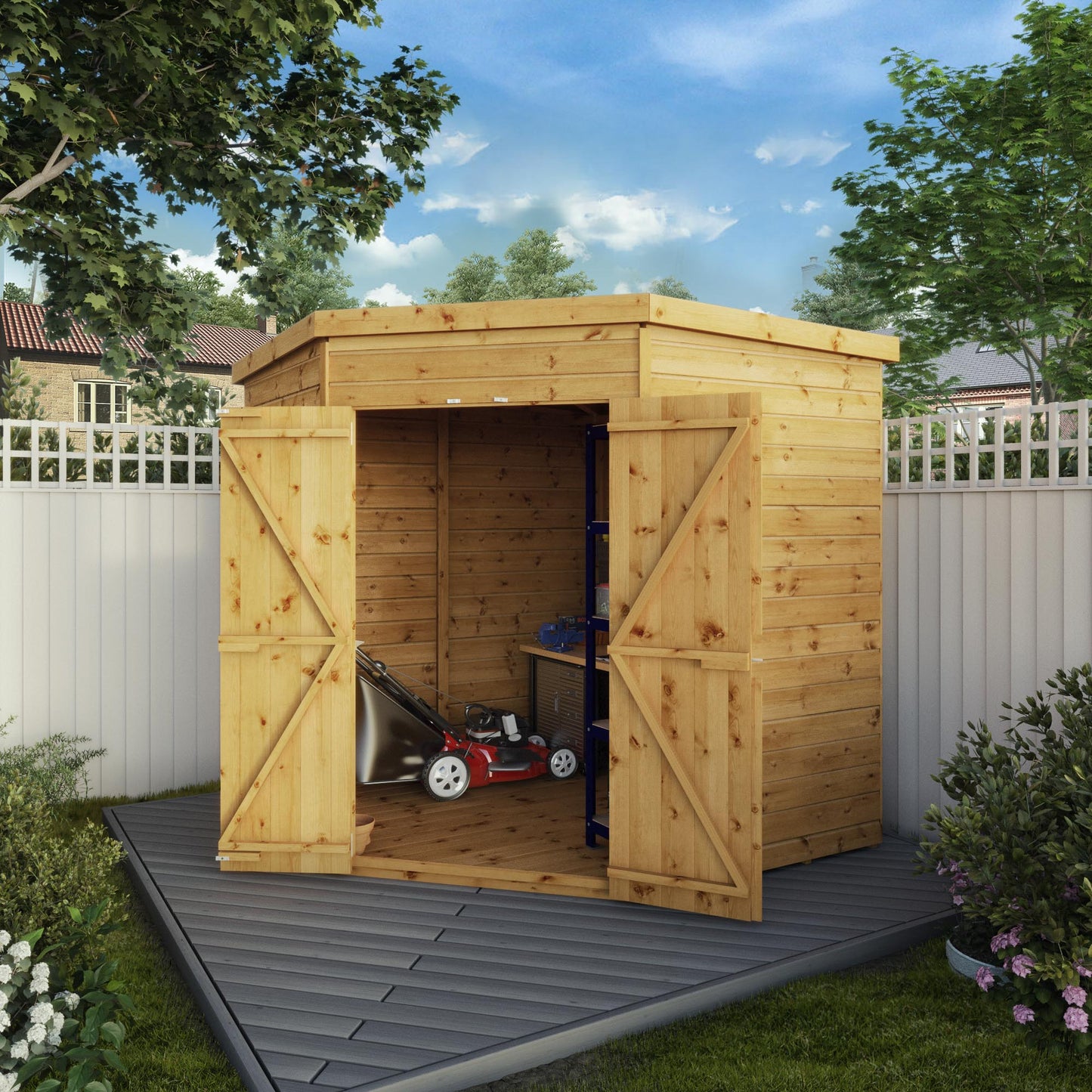 Mercia 7x7 Shiplap Corner Shed