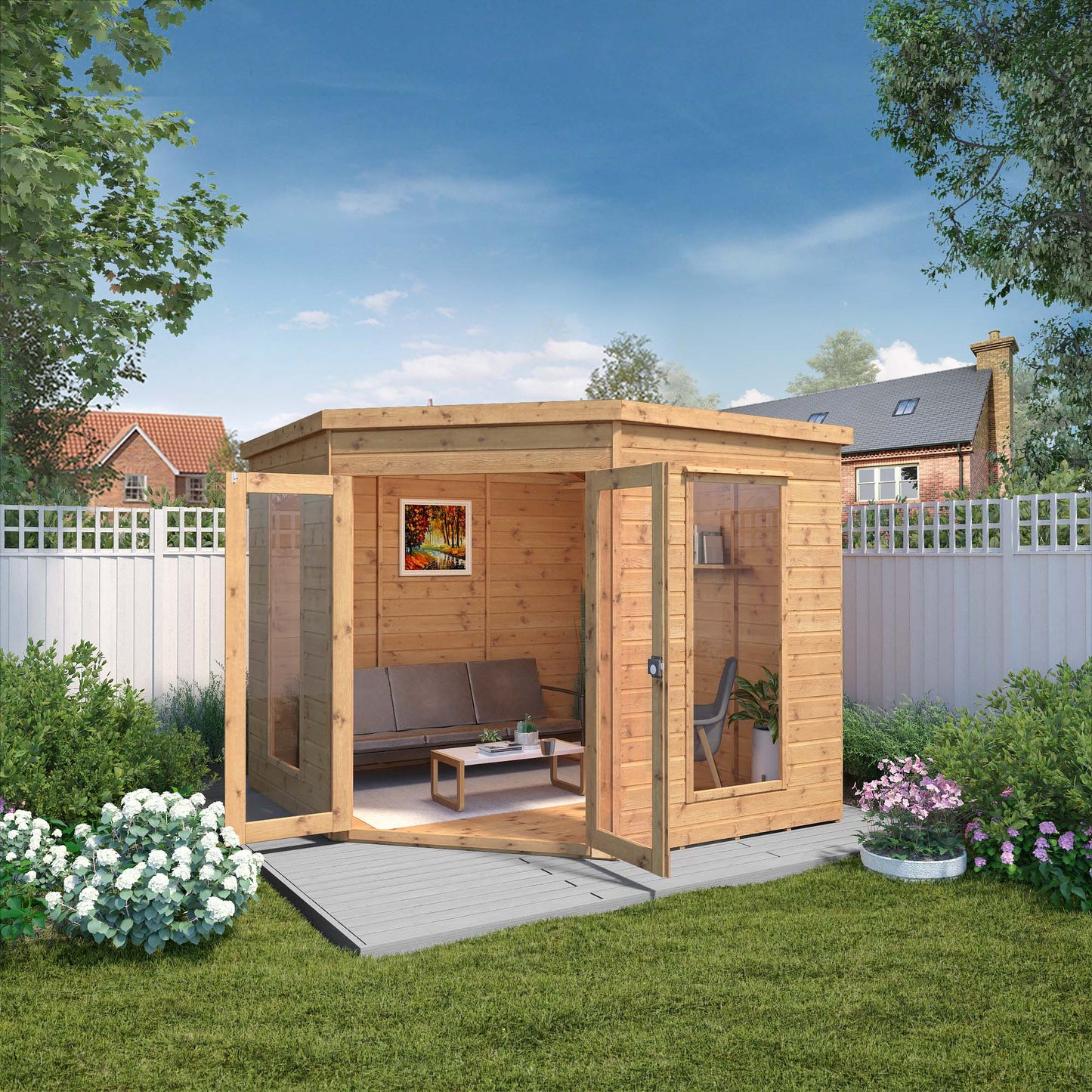 Mercia 8x8 Premium Corner Summerhouse