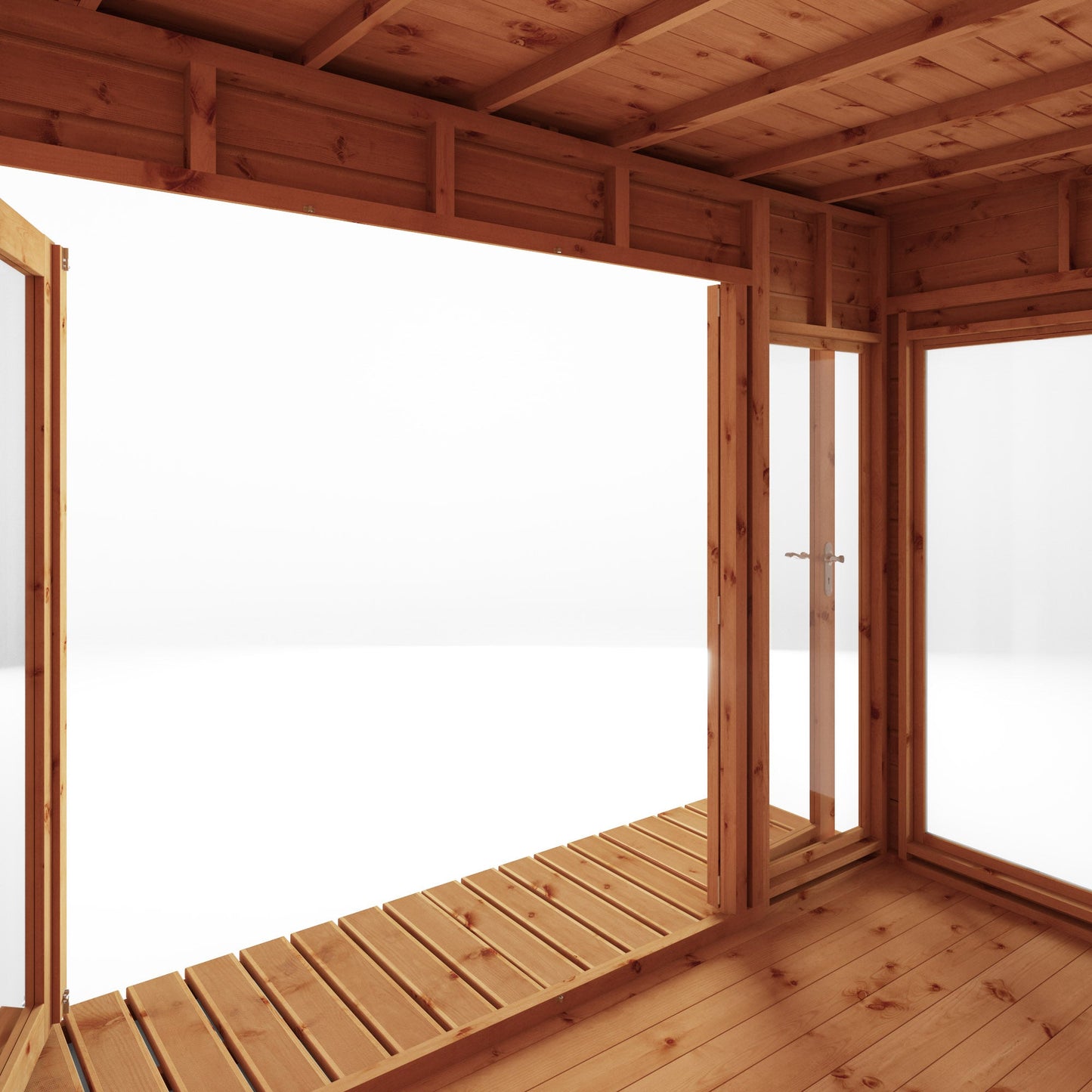 Mercia 12x8 Premium Garden Room Summerhouse With Side Shed