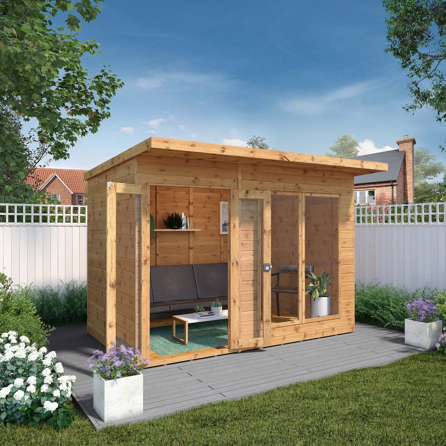 Mercia 10x6 Maine Pent Summerhouse