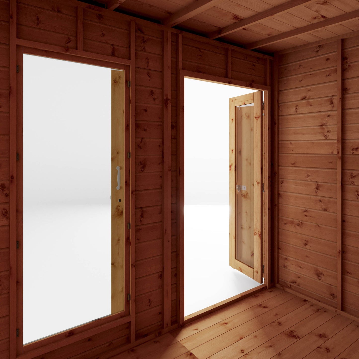 Mercia 12x6 Maine Pent Summerhouse With Side Shed
