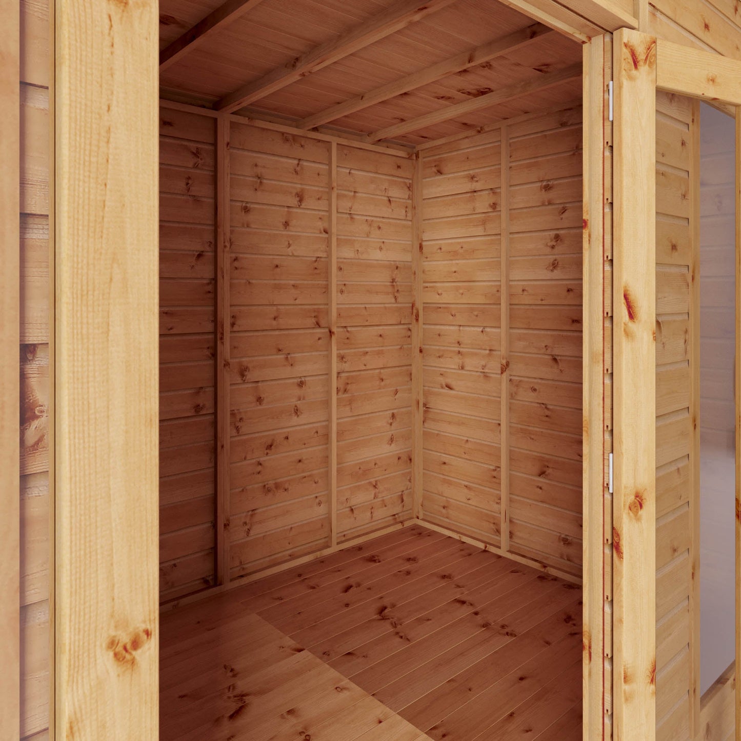 Mercia 12x6 Maine Pent Summerhouse With Side Shed