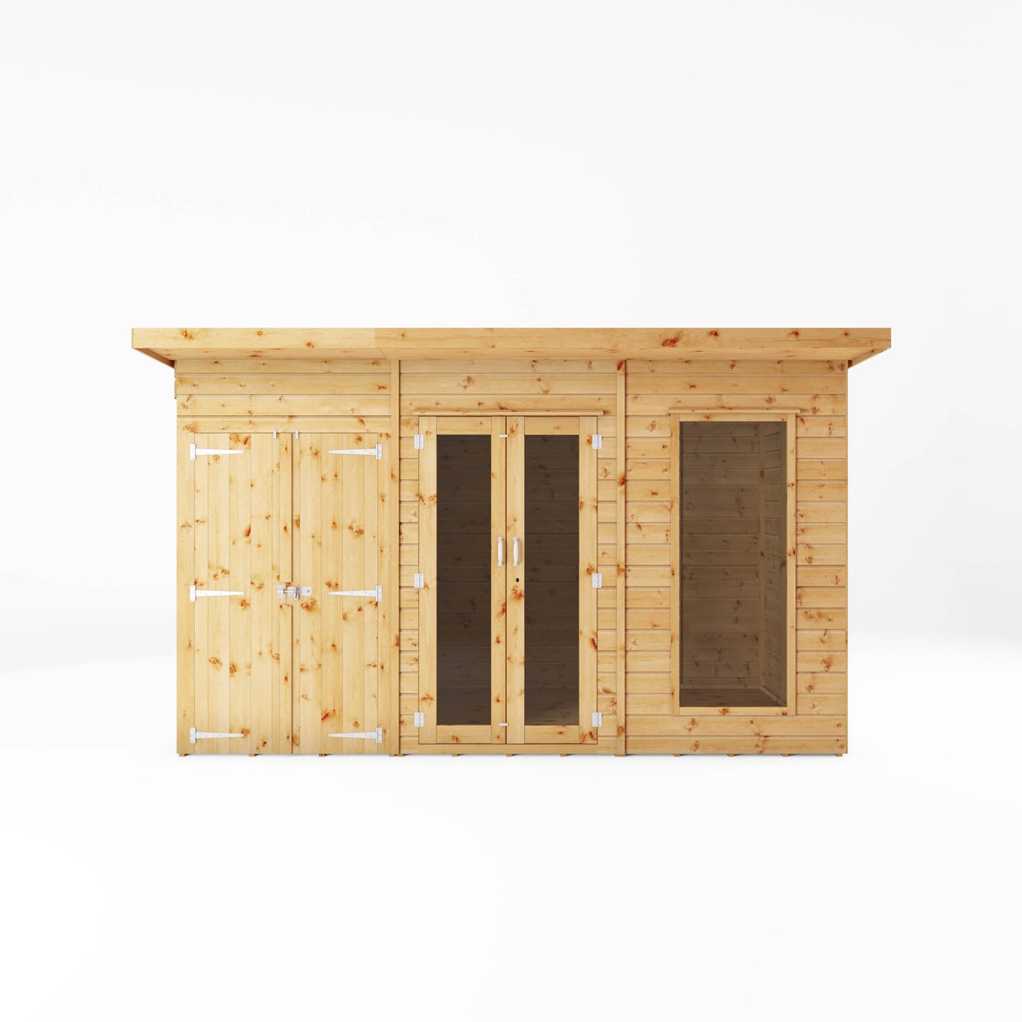 Mercia 12x6 Maine Pent Summerhouse With Side Shed