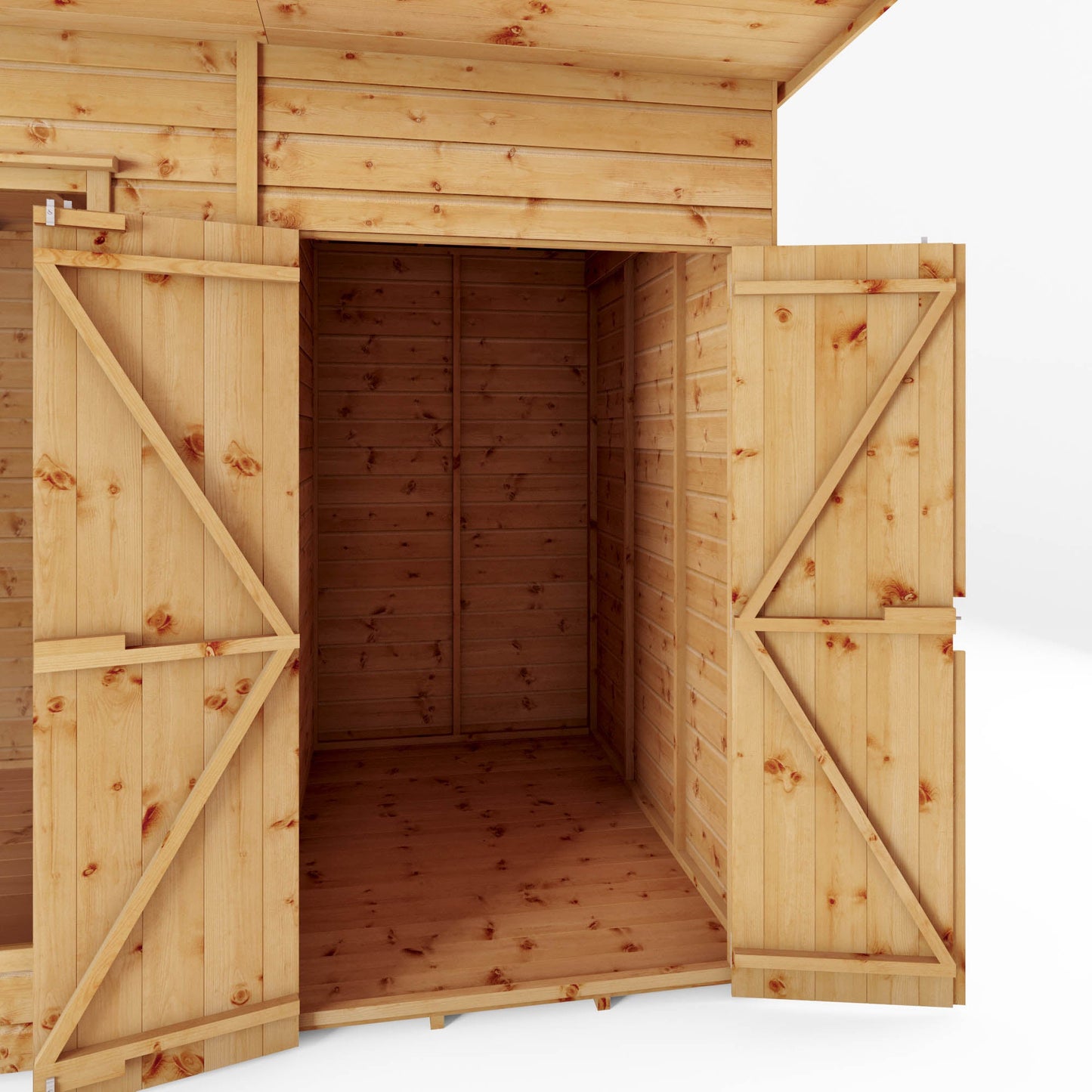 Mercia 12x6 Maine Pent Summerhouse With Side Shed