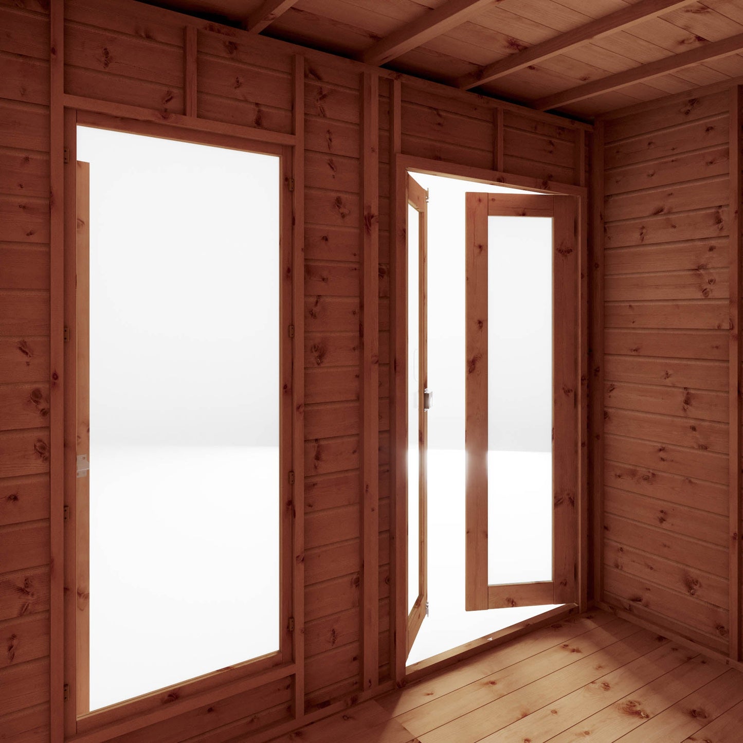 Mercia 12x6 Maine Pent Summerhouse With Side Shed