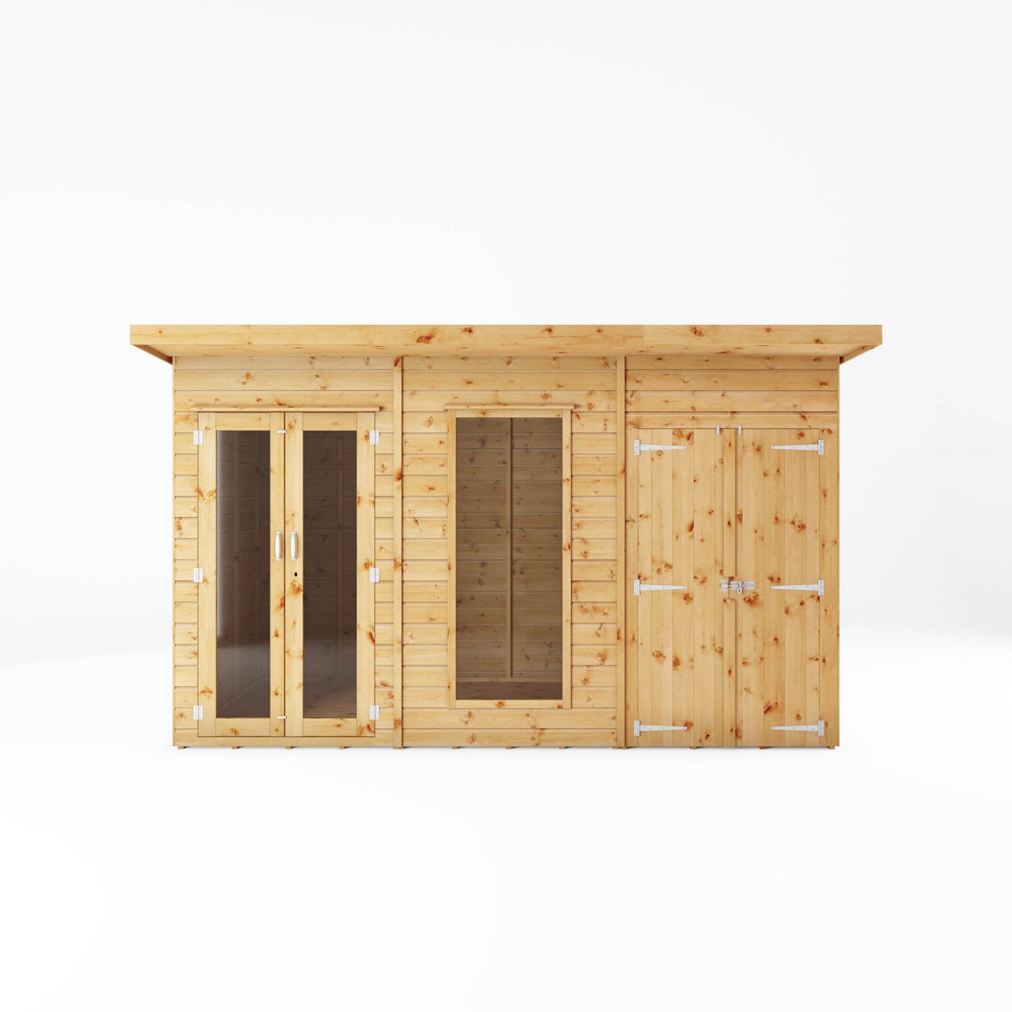 Mercia 12x6 Maine Pent Summerhouse With Side Shed