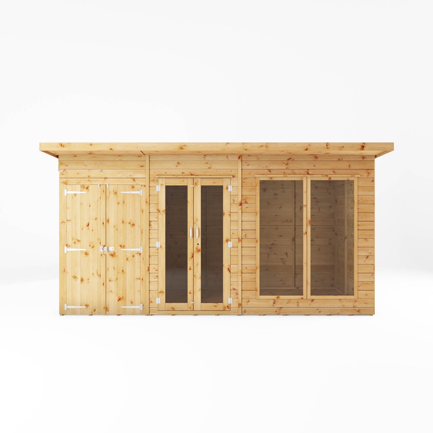 Mercia 14x6 Maine Pent Summerhouse With Side Shed