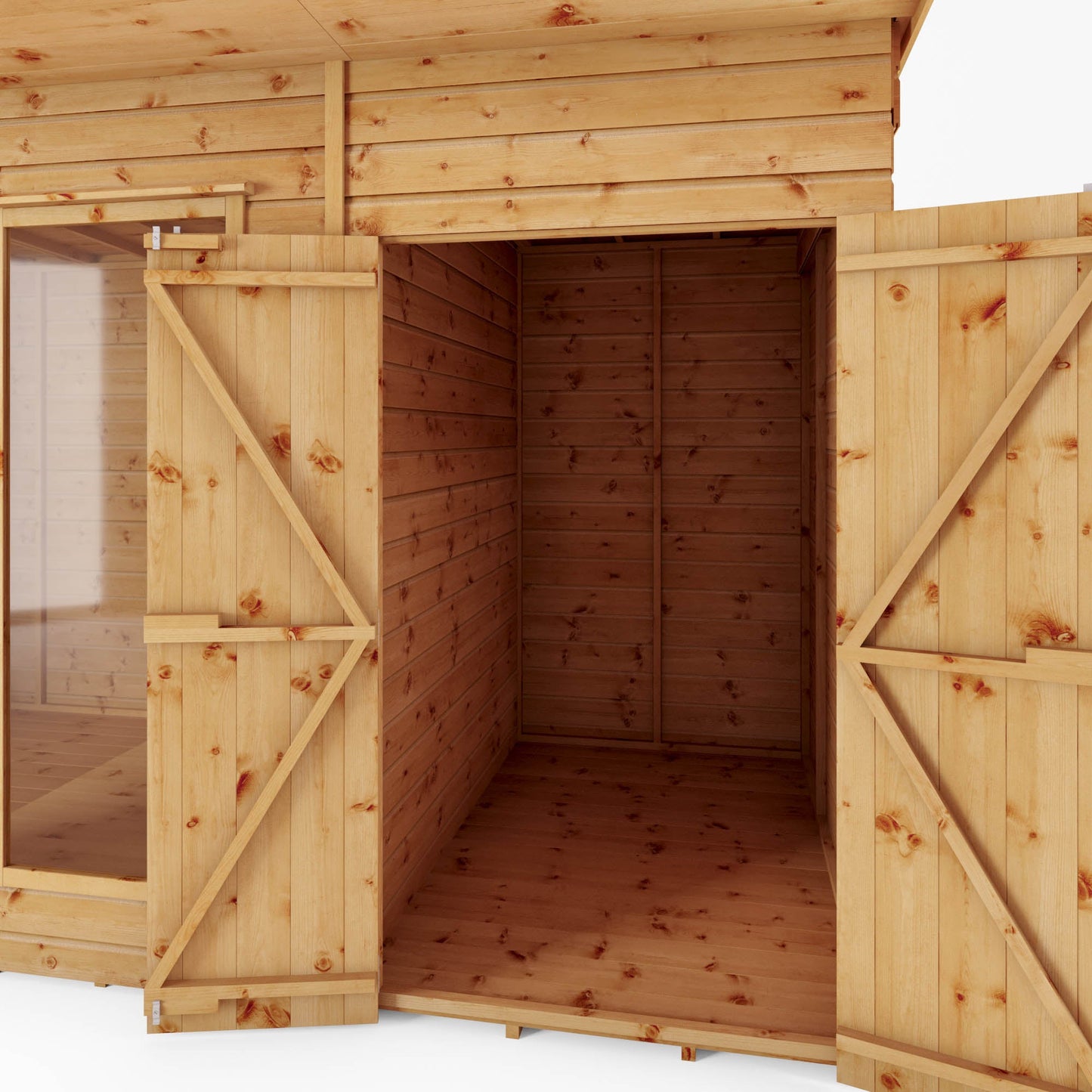 Mercia 14x6 Maine Pent Summerhouse With Side Shed