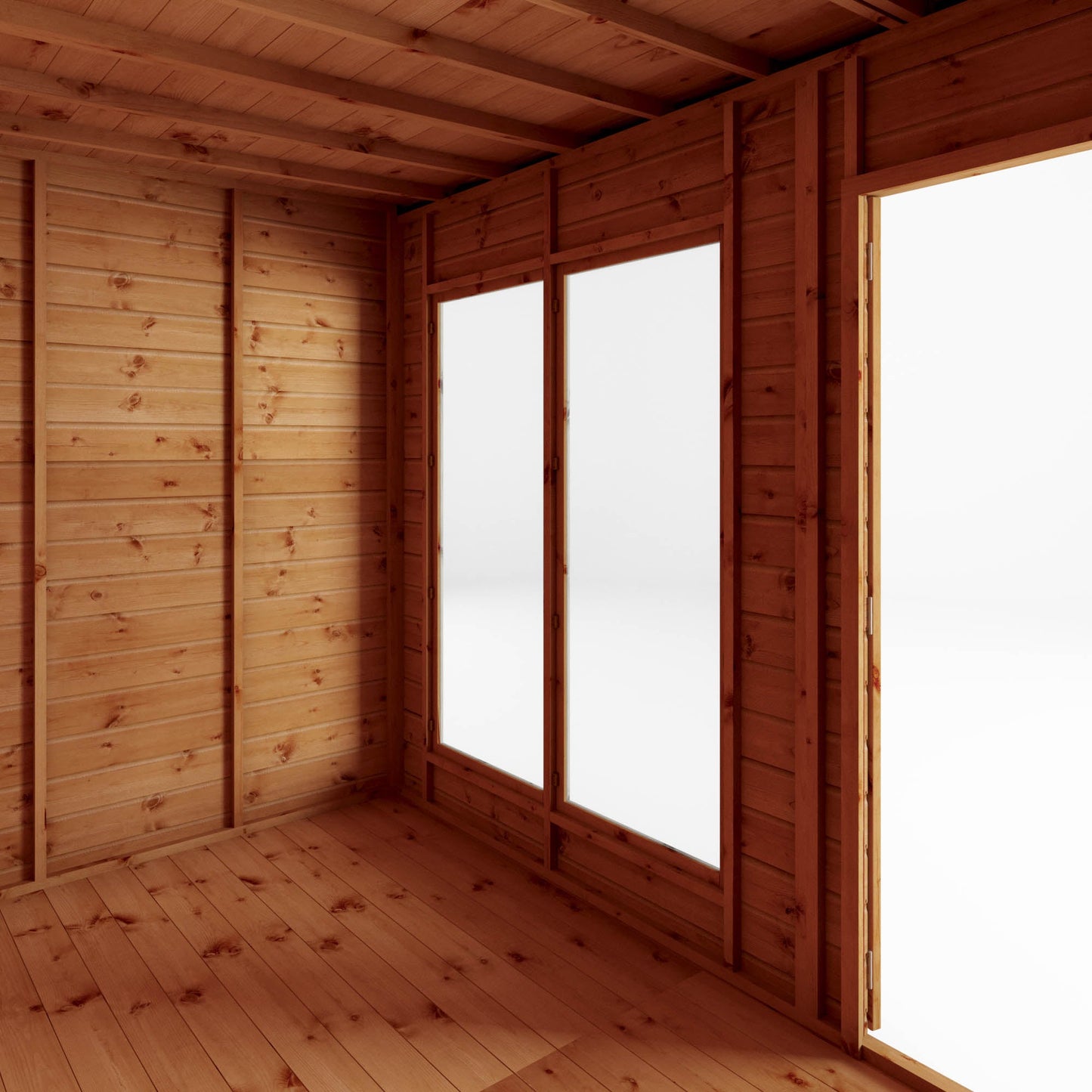 Mercia 14x6 Maine Pent Summerhouse With Side Shed