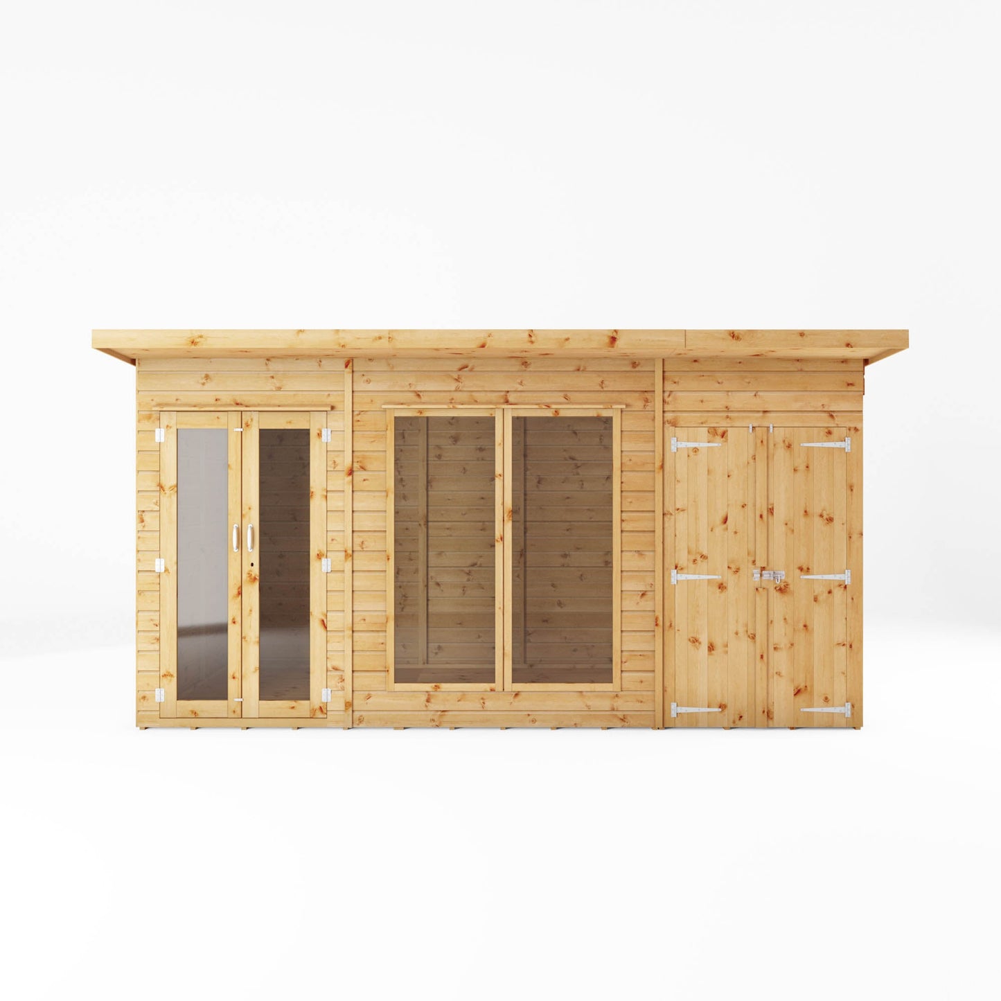 Mercia 14x6 Maine Pent Summerhouse With Side Shed
