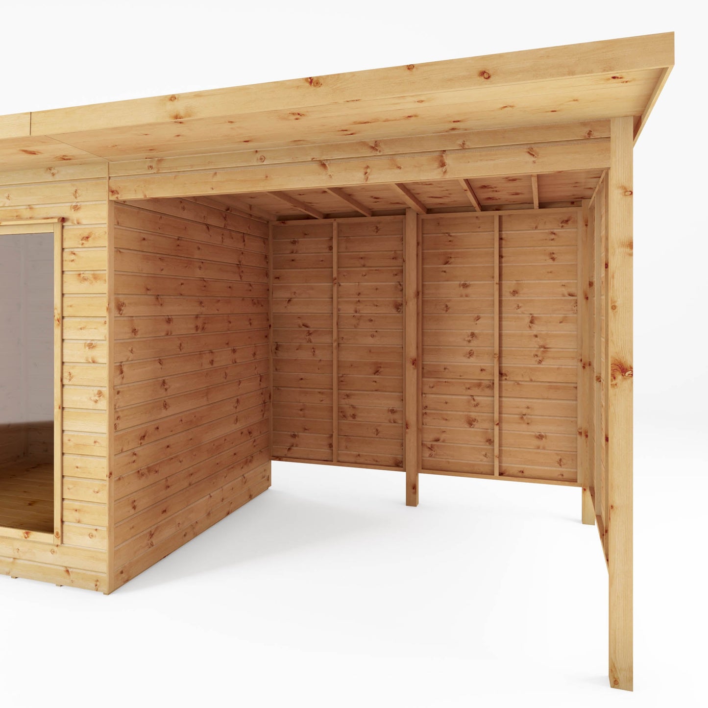 Mercia 16x6 Maine Pent Summerhouse With Patio Area