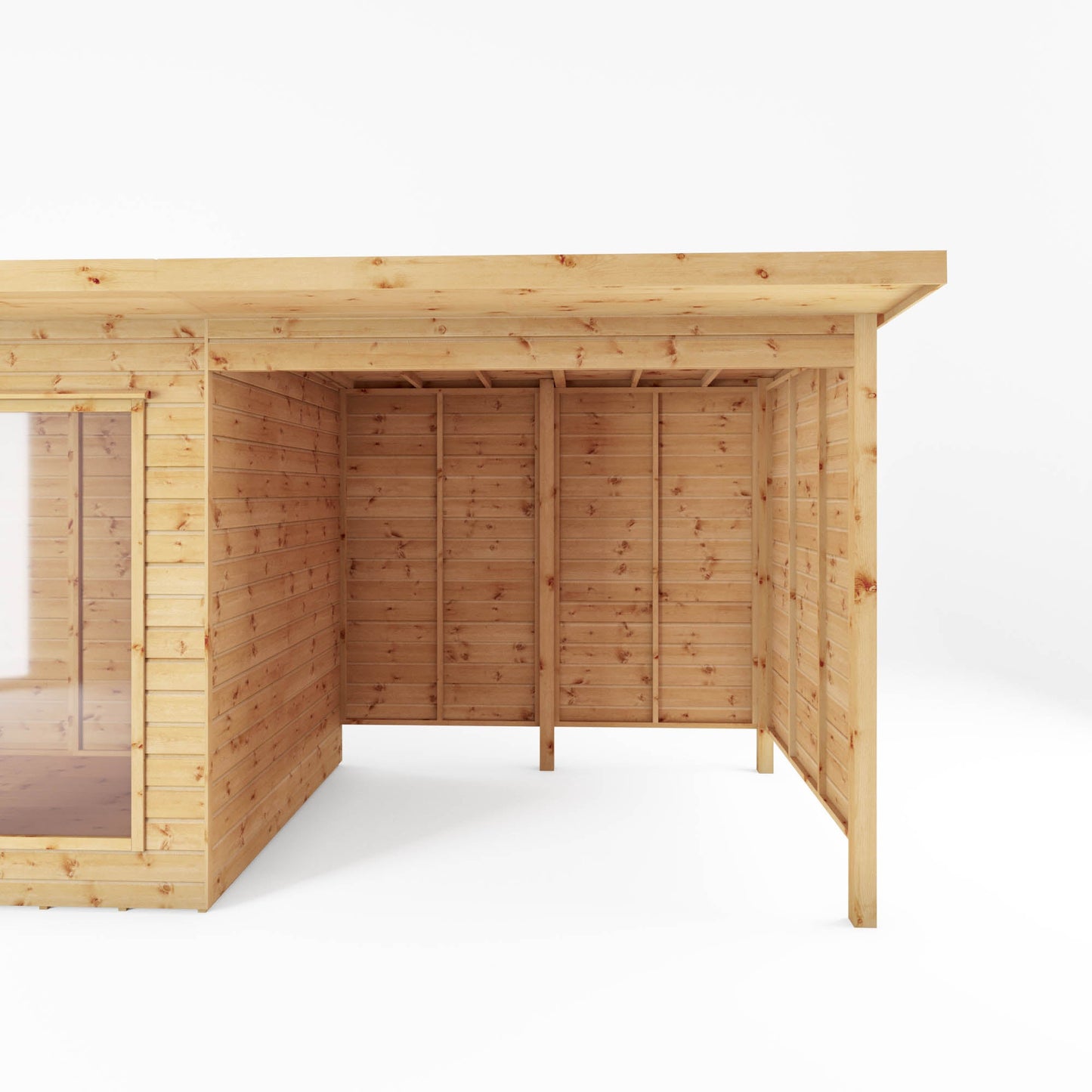 Mercia 18x6 Maine Pent Summerhouse With Patio Area