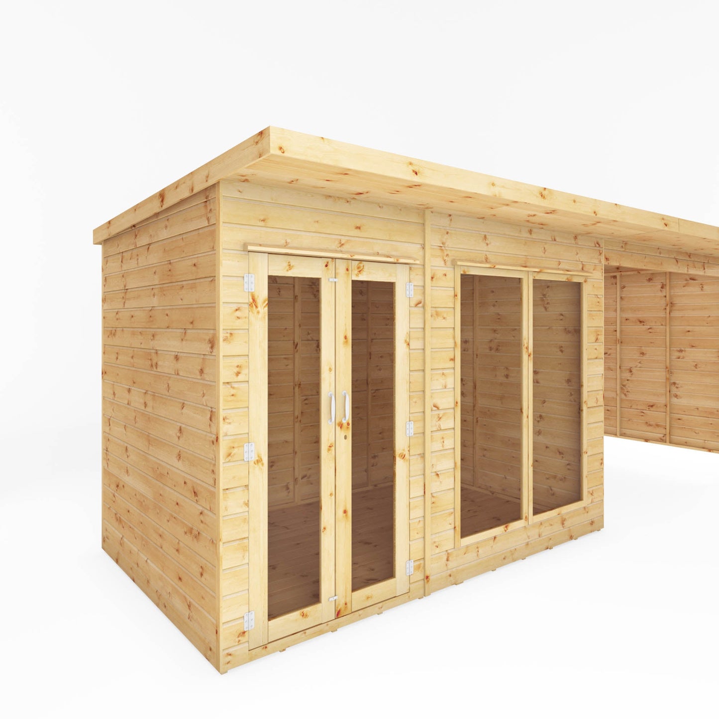Mercia 18x6 Maine Pent Summerhouse With Patio Area