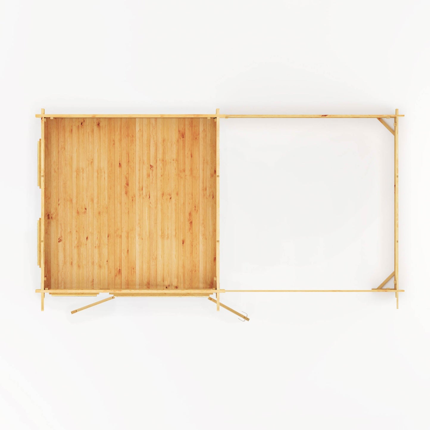 Mercia 6m x 3m Studio Pent Log Cabin With Slatted Area - (28mm - 44mm Logs)