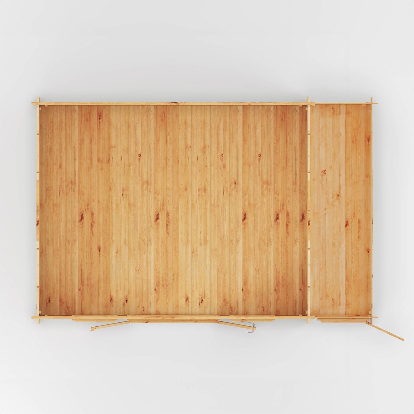 Mercia 6.1m x 4m Home Office Studio With Side Shed - (28mm - 44mm Logs)