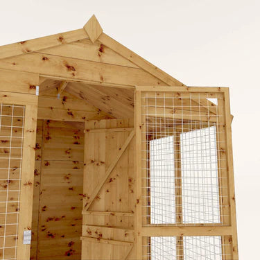 Mercia 8 x 6 Shiplap Apex Dog Kennel & Run