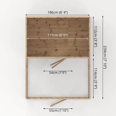 Mercia 8 x 6 Shiplap Apex Dog Kennel & Run