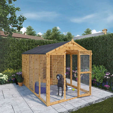 Mercia 10 x 6 Shiplap Apex Dog Kennel & Run