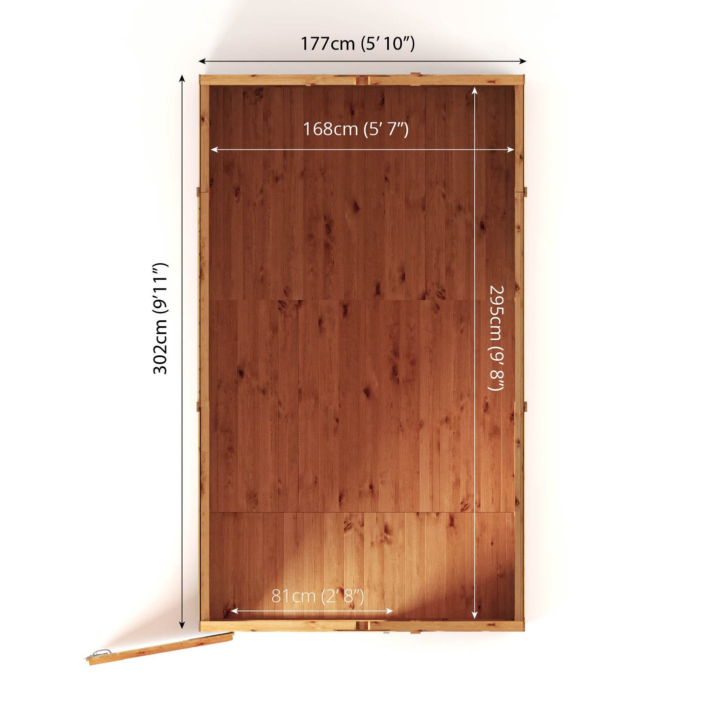 Mercia 10x6 Woodsman Shiplap Apex - Styrene