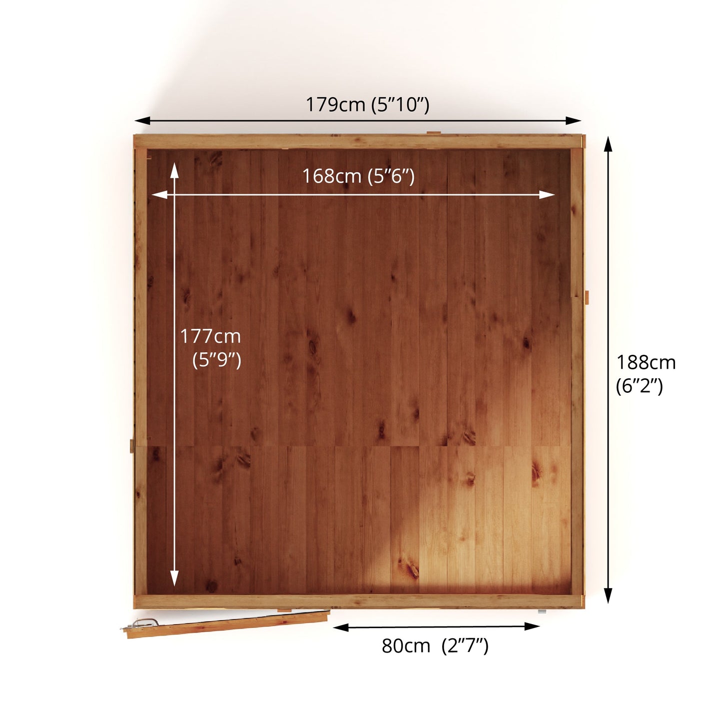 Mercia 6x6 Woodsman Shiplap Pent - Styrene