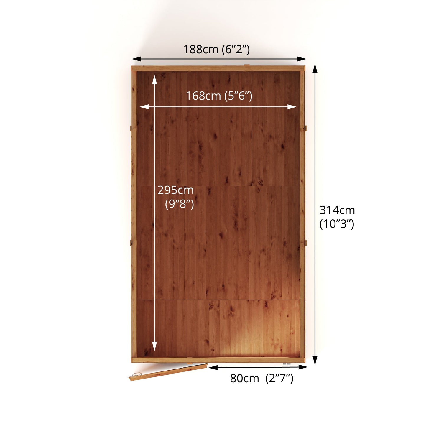 Mercia 10x6 Woodsman Shiplap Pent - Styrene