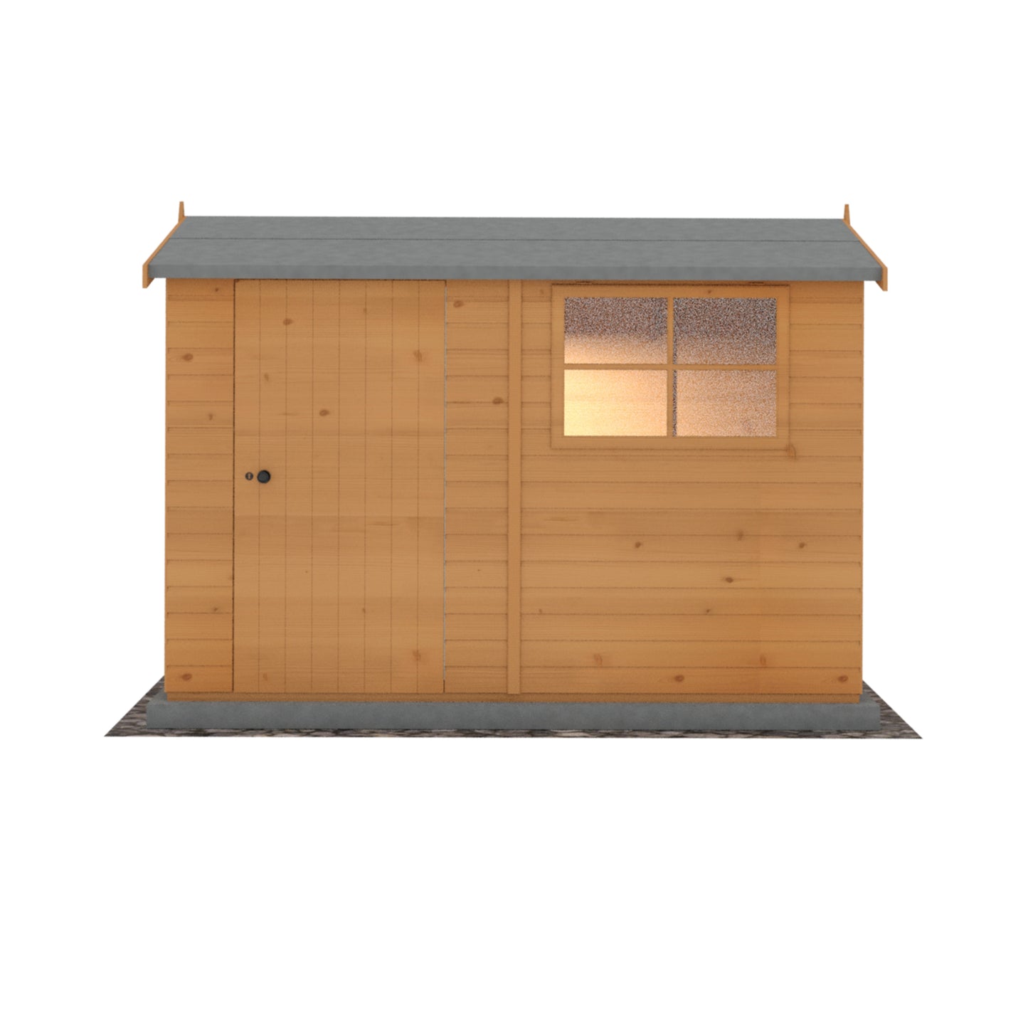 Shire Suffolk 10x6 Single Door Shiplap Style D