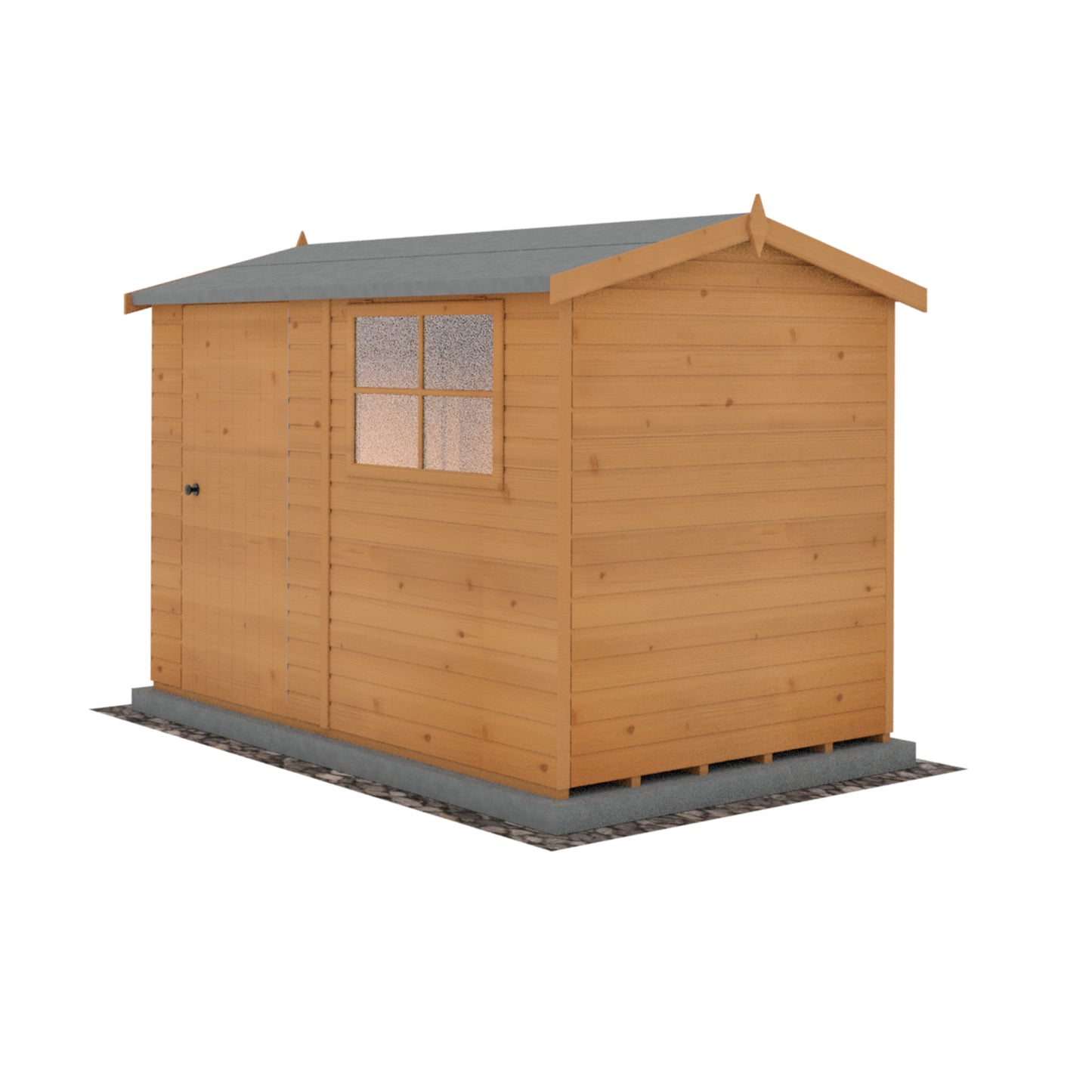 Shire Suffolk 10x6 Single Door Shiplap Style D