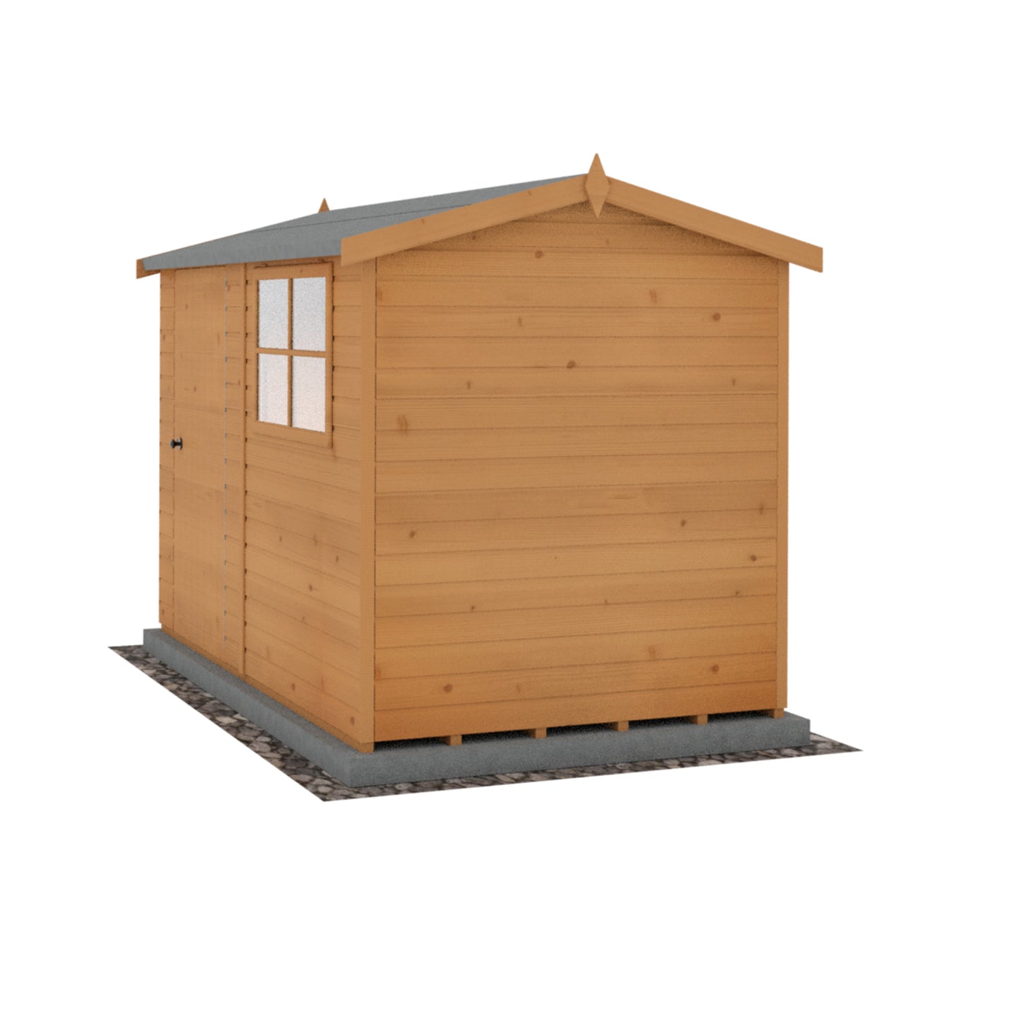 Shire Suffolk 10x6 Single Door Shiplap Style D