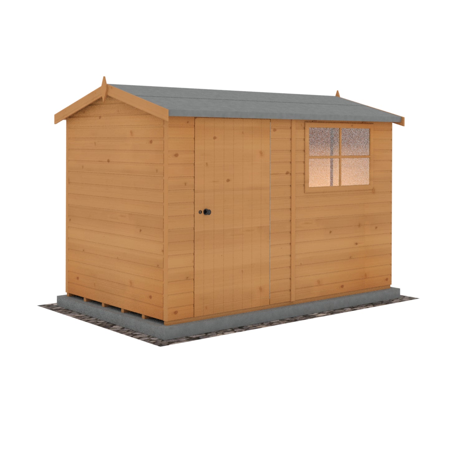 Shire Suffolk 10x6 Single Door Shiplap Style D