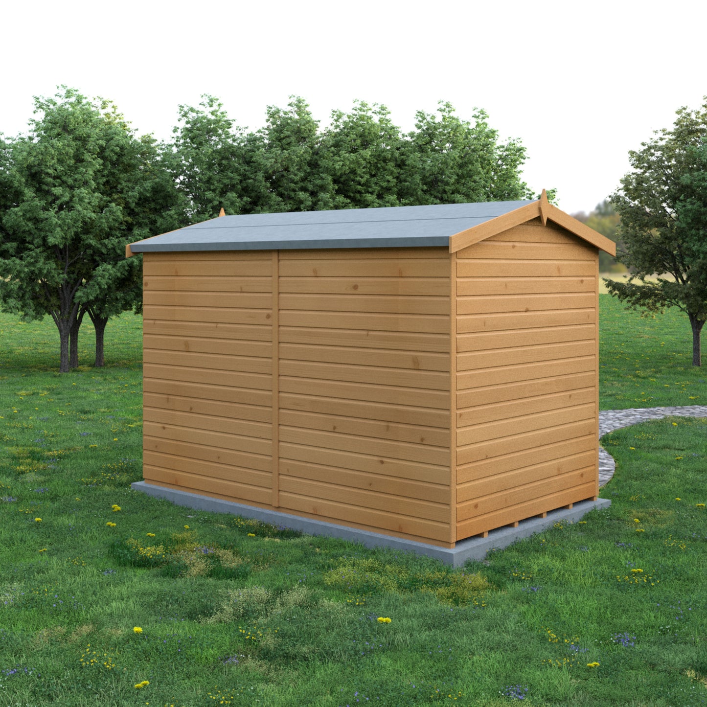 Shire Suffolk 10x6 Single Door Shiplap Style D