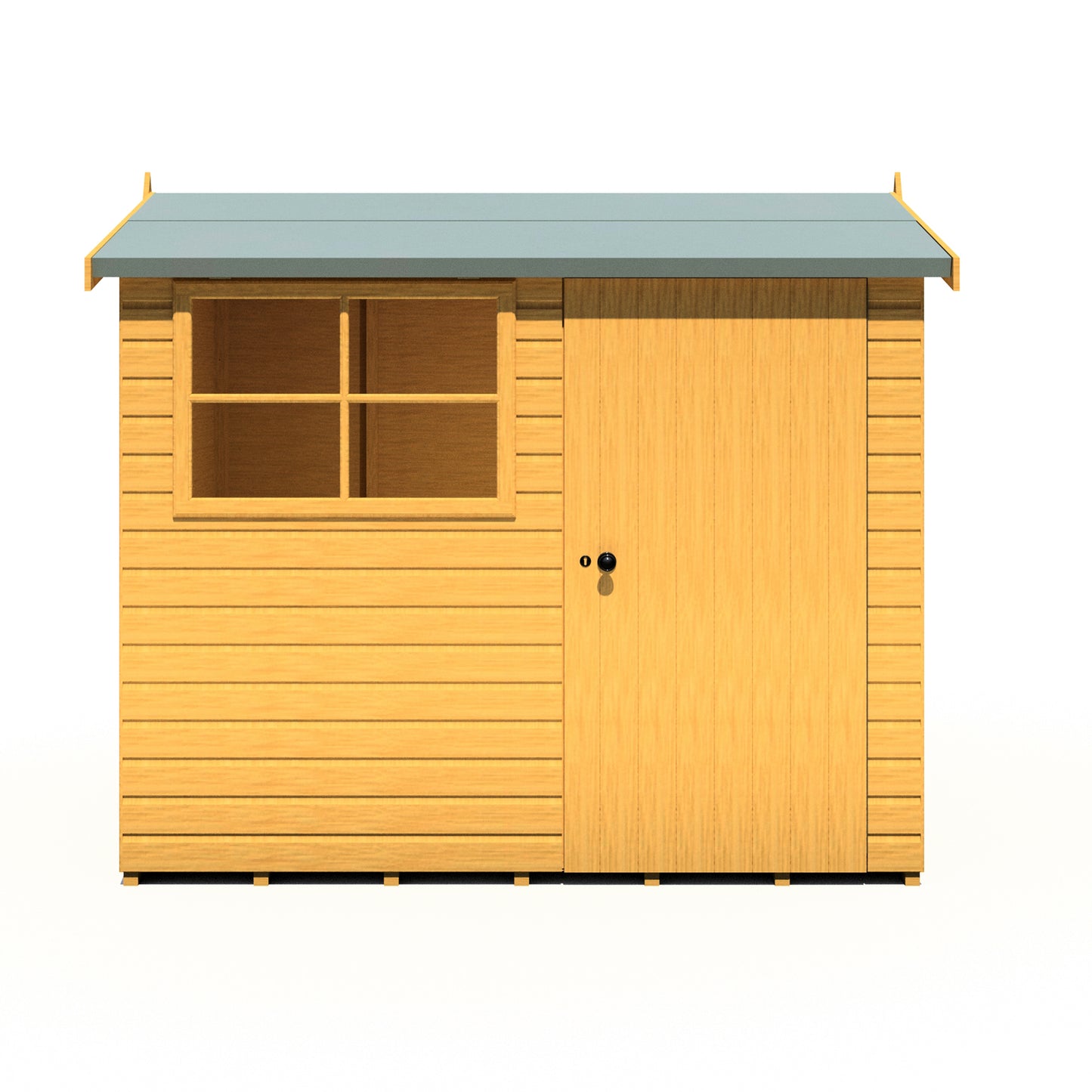 Shire Suffolk 8x6 Single Door Shiplap Style C