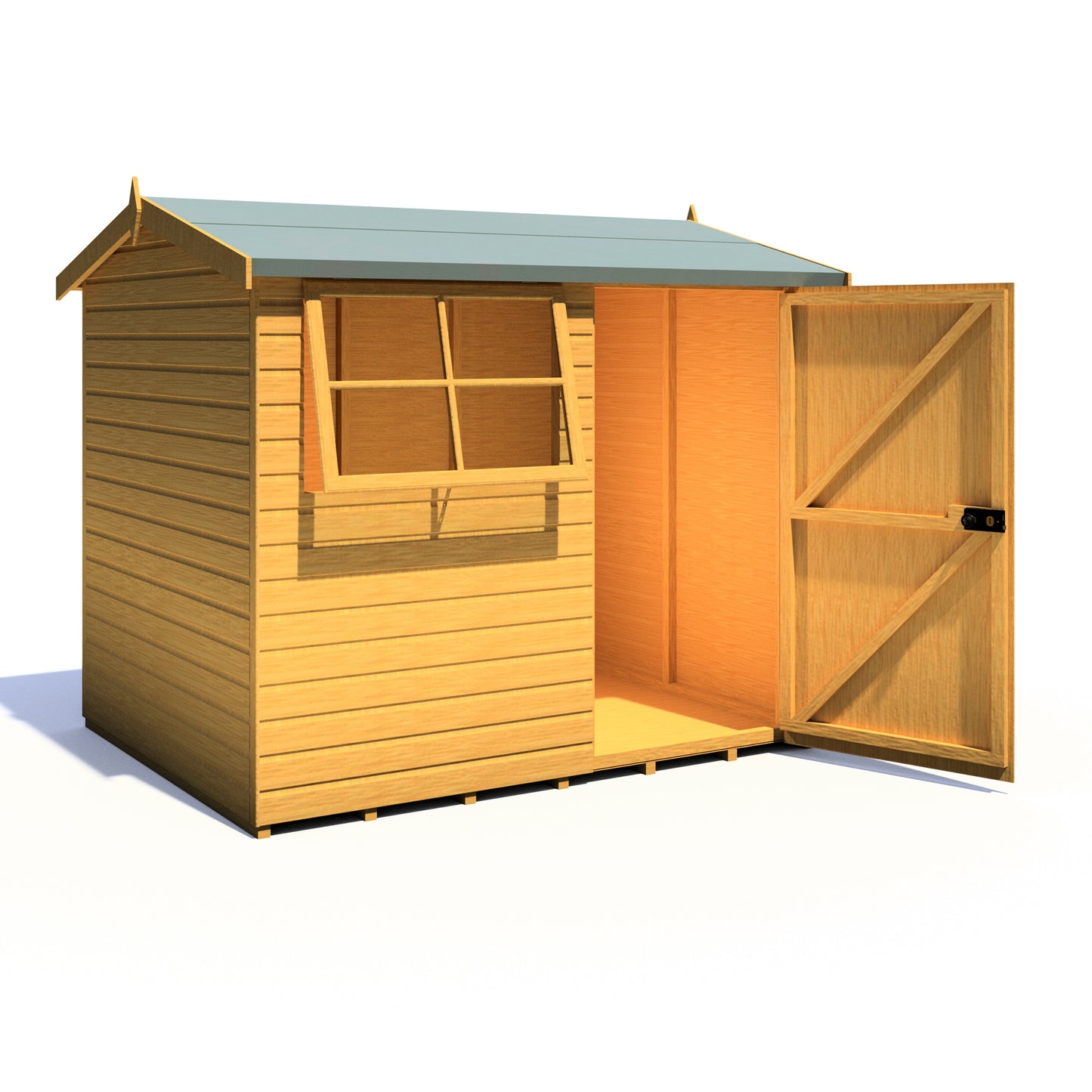Shire Suffolk 8x6 Single Door Shiplap Style C