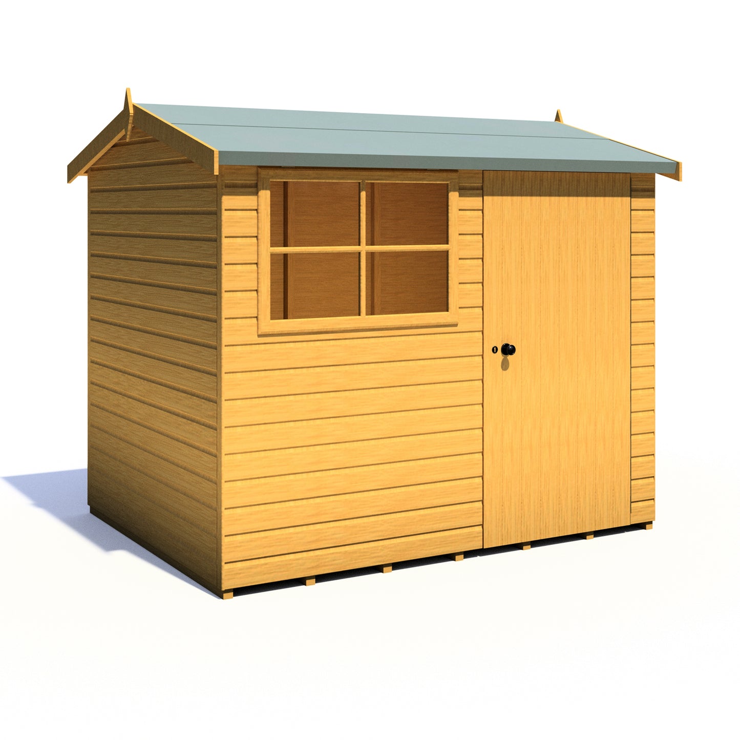 Shire Suffolk 8x6 Single Door Shiplap Style C