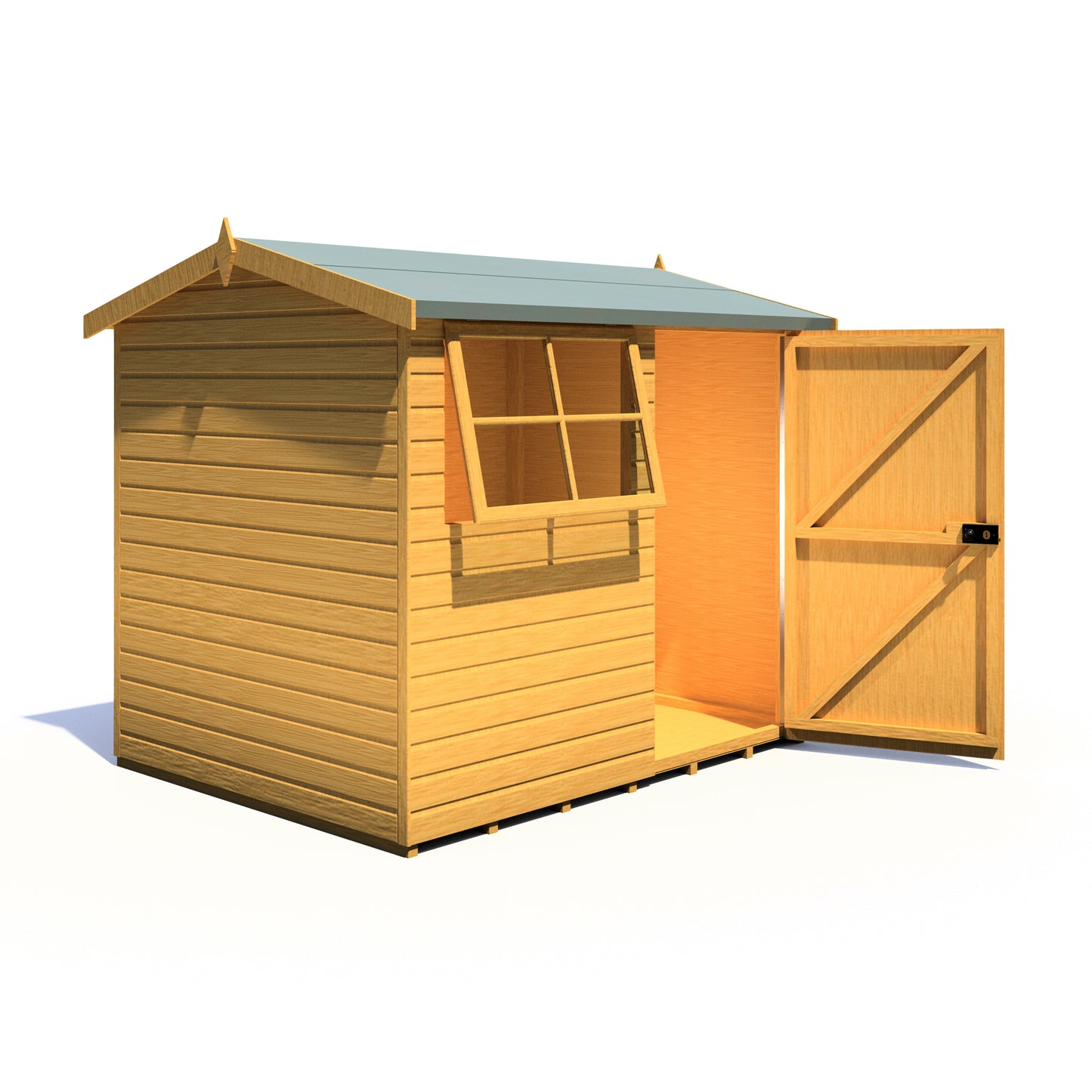 Shire Suffolk 8x6 Single Door Shiplap Style C