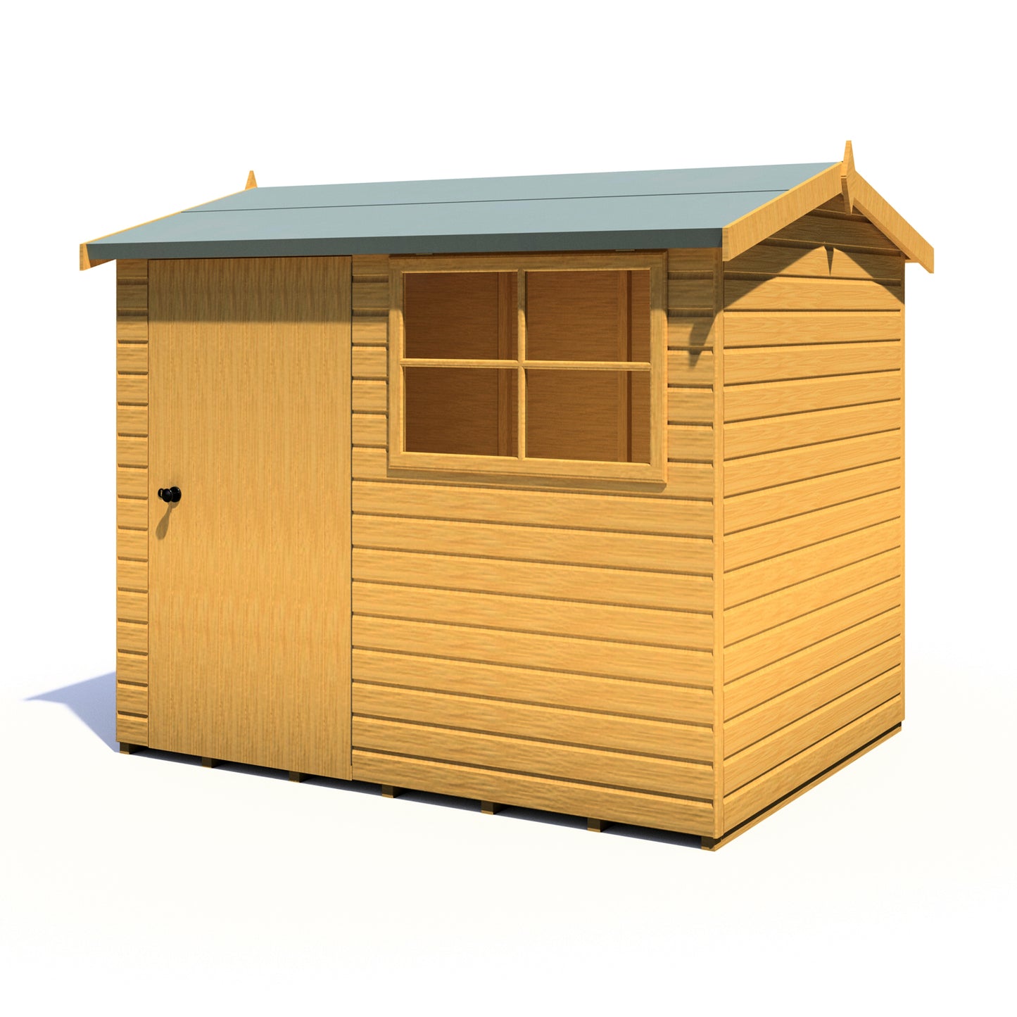 Shire Suffolk 8x6 Single Door Loglap Style D