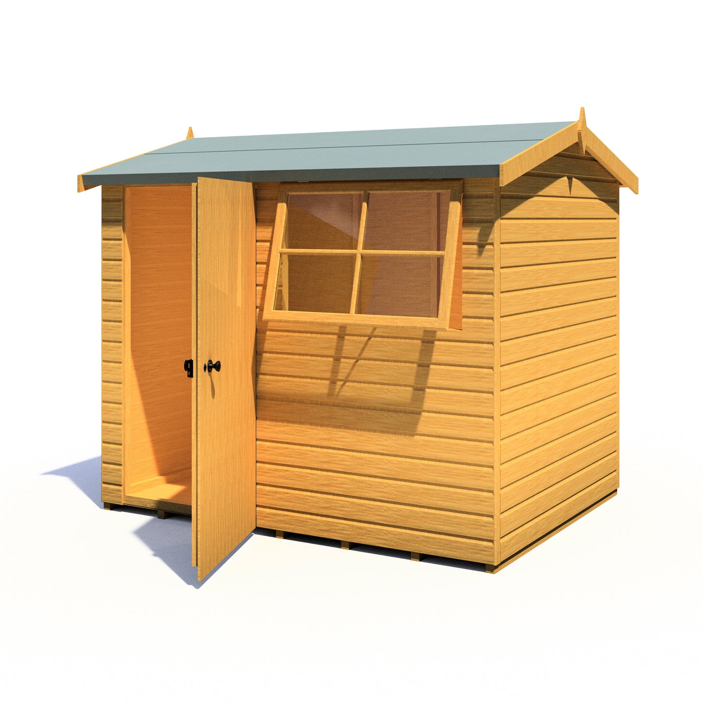 Shire Suffolk 8x6 Single Door Loglap Style D