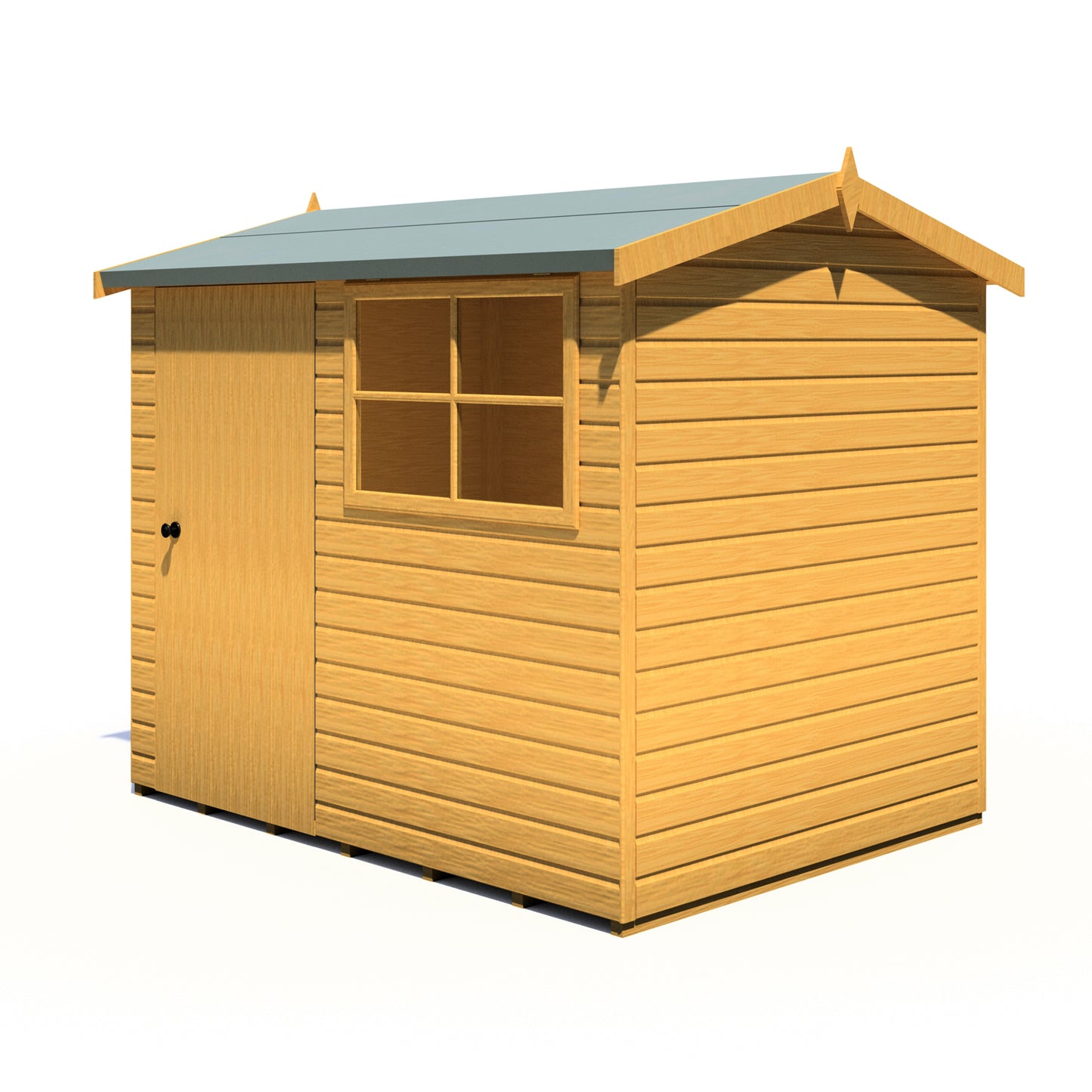 Shire Suffolk 8x6 Single Door Loglap Style D