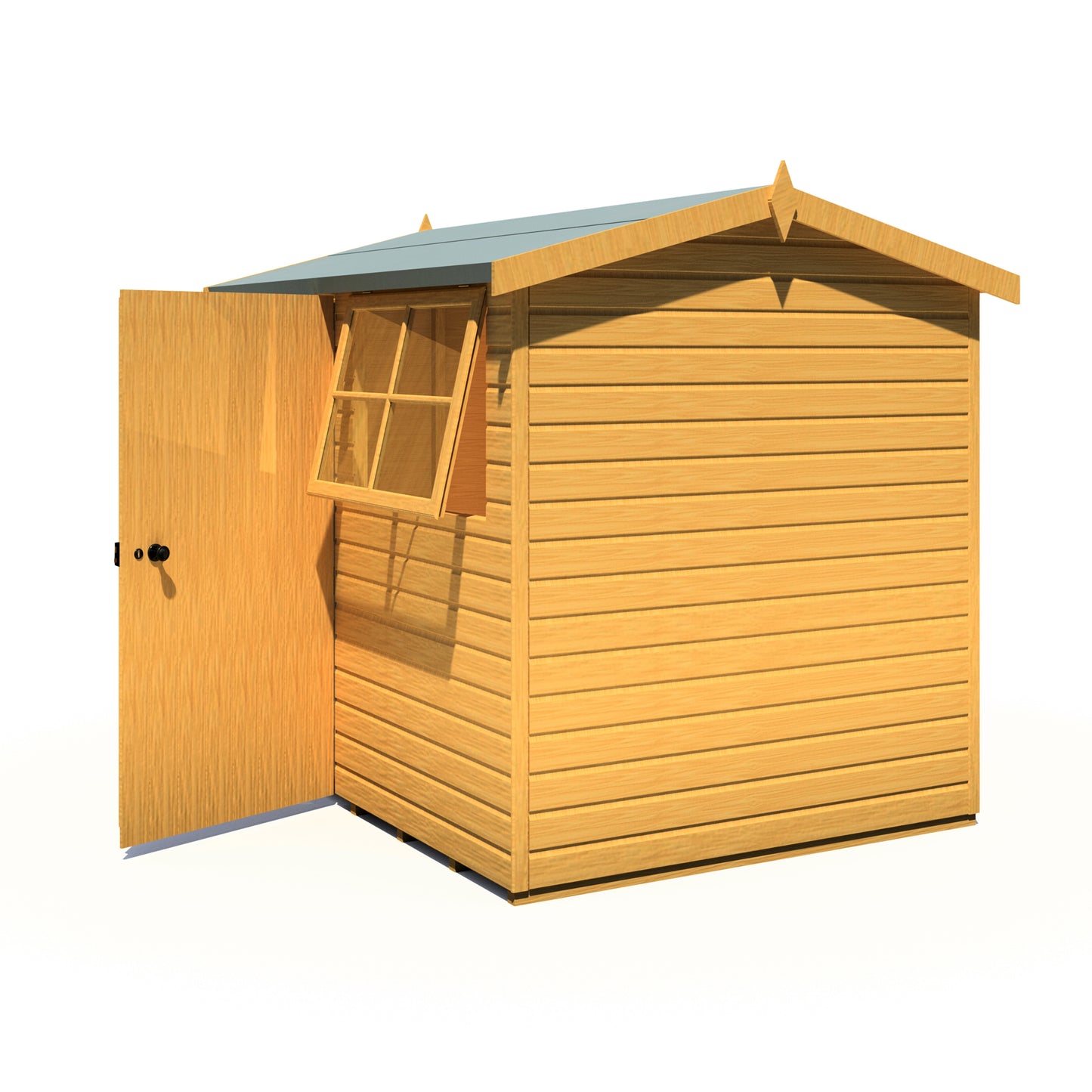 Shire Suffolk 8x6 Single Door Loglap Style D