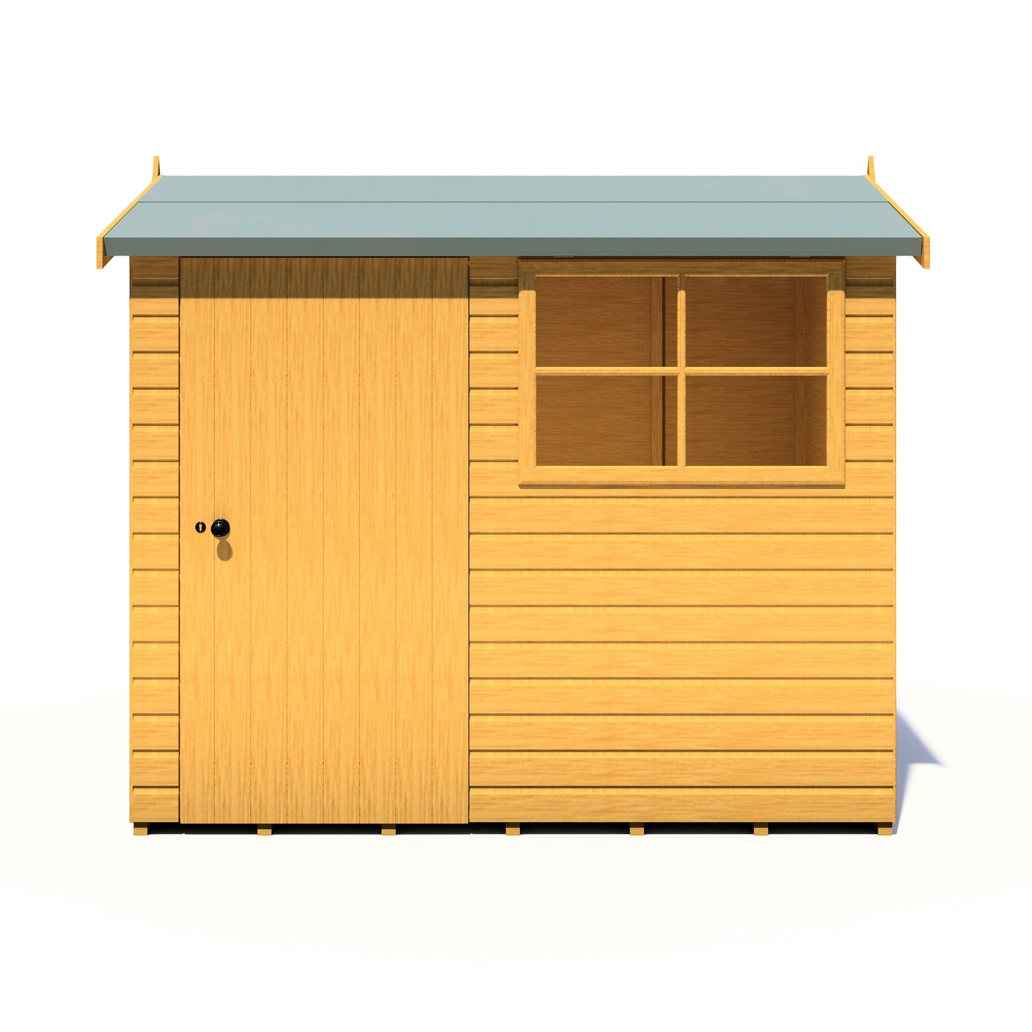 Shire Suffolk 8x6 Single Door Loglap Style D