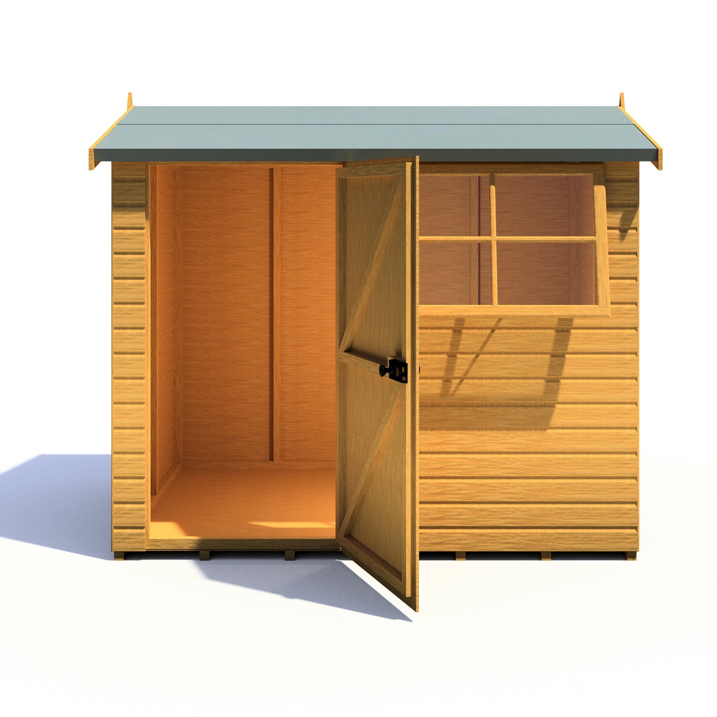 Shire Suffolk 8x6 Single Door Loglap Style D