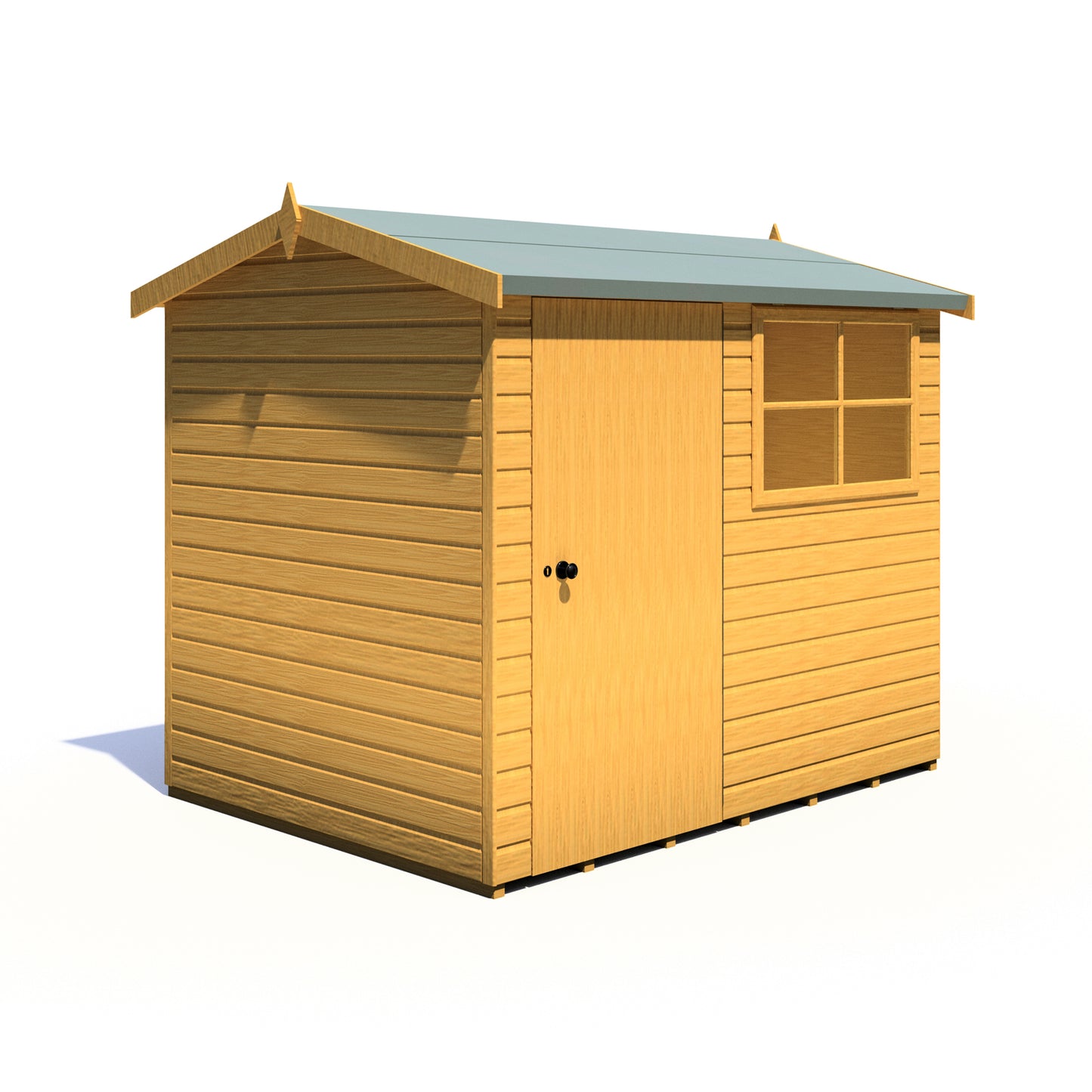Shire Suffolk 8x6 Single Door Loglap Style D