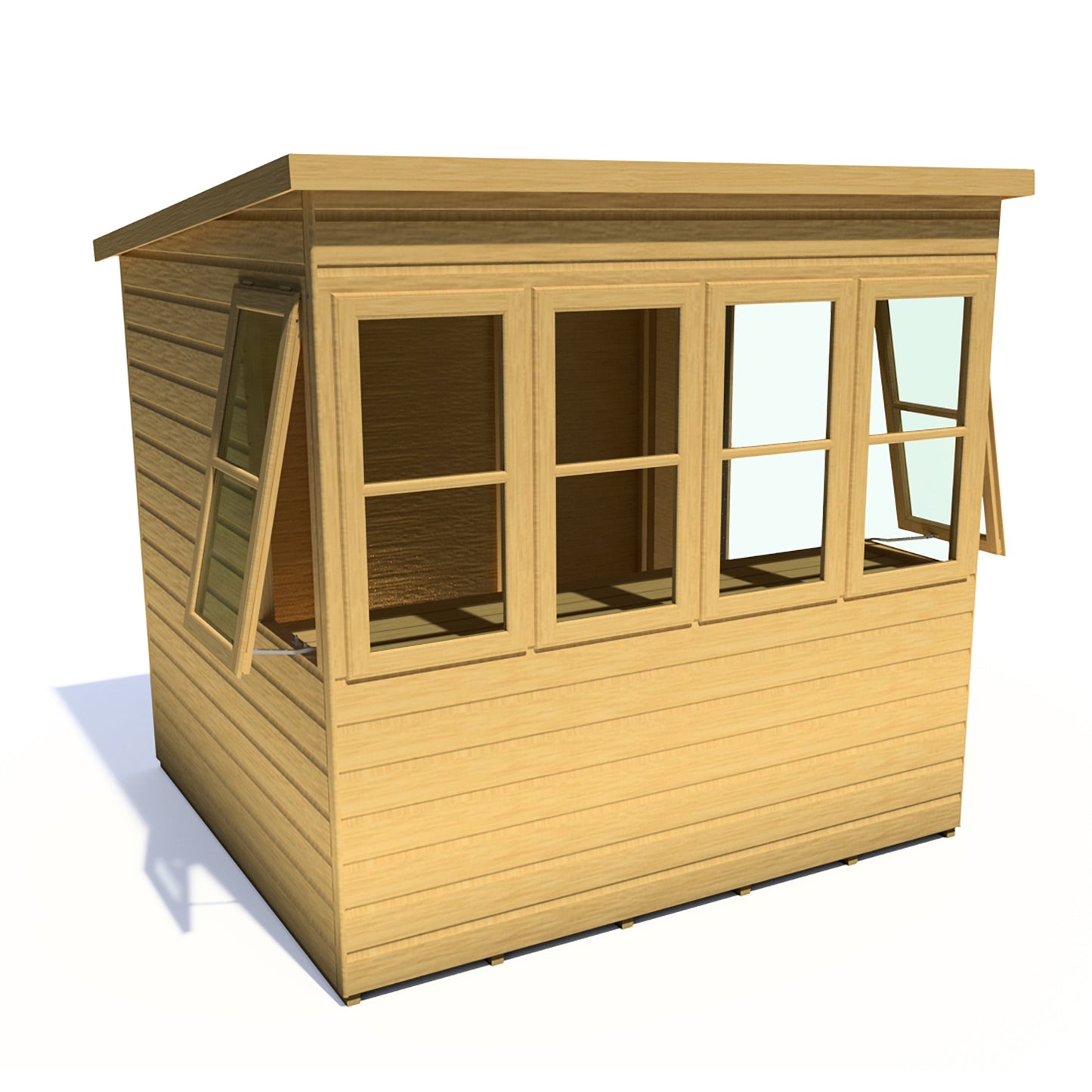 Shire Sun Pent 10x8 Single Door Shiplap Style B