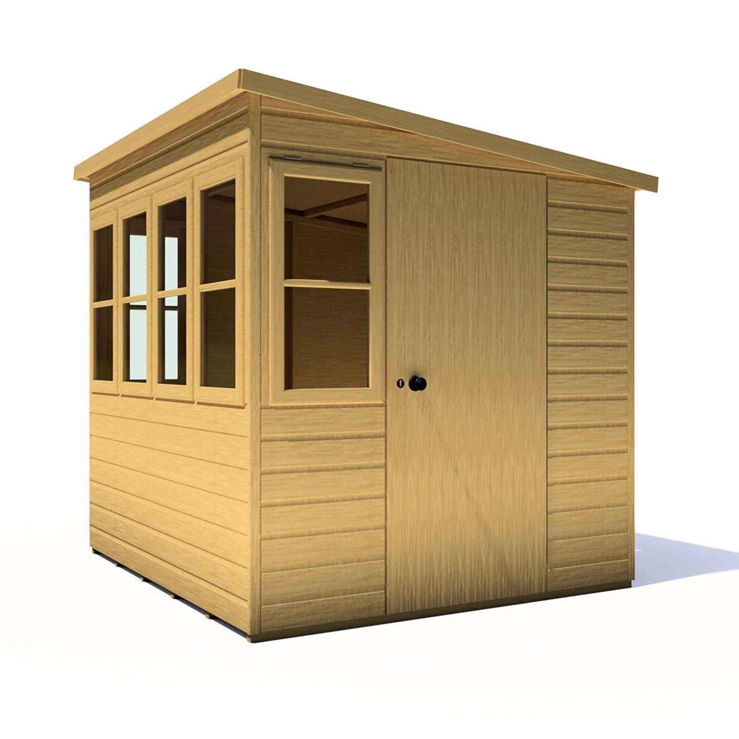 Shire Sun Pent 10x8 Single Door Loglap Style B