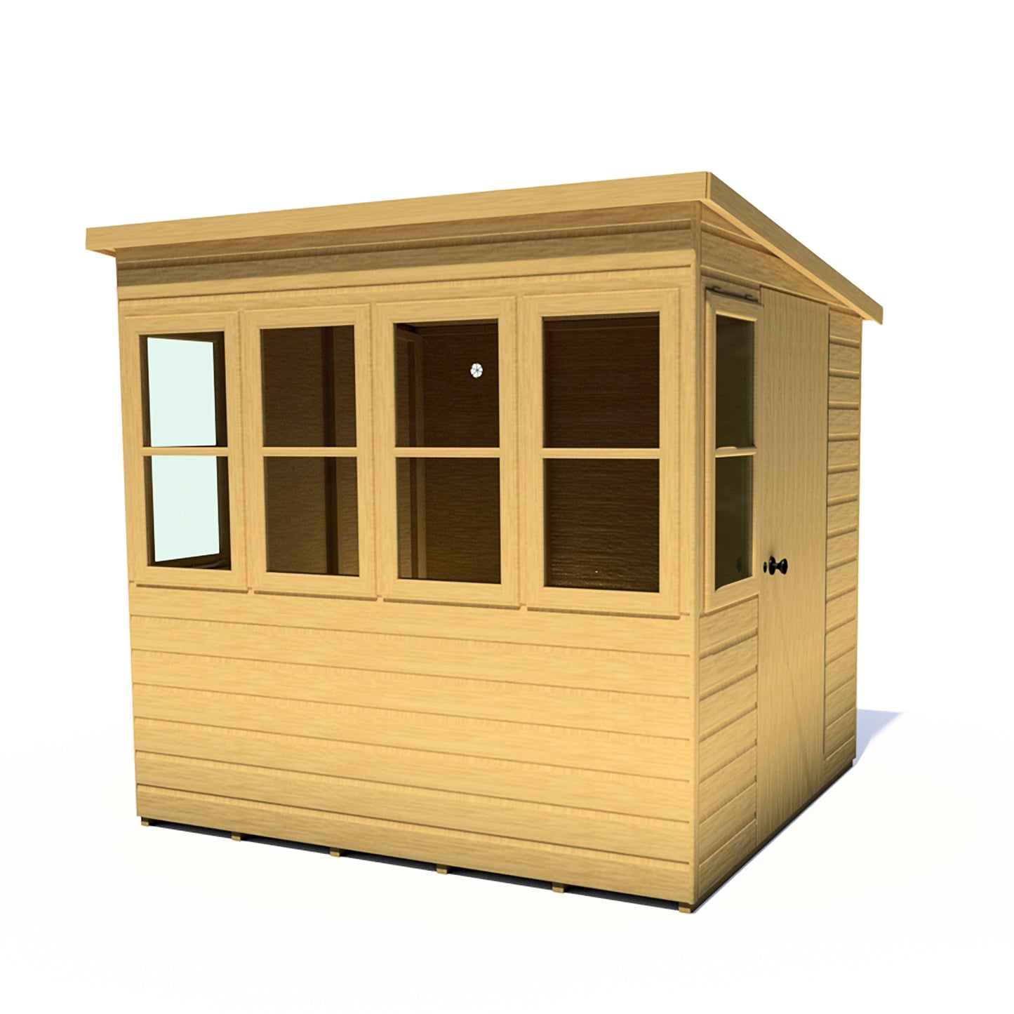 Shire Sun Pent 10x8 Single Door Loglap Style B