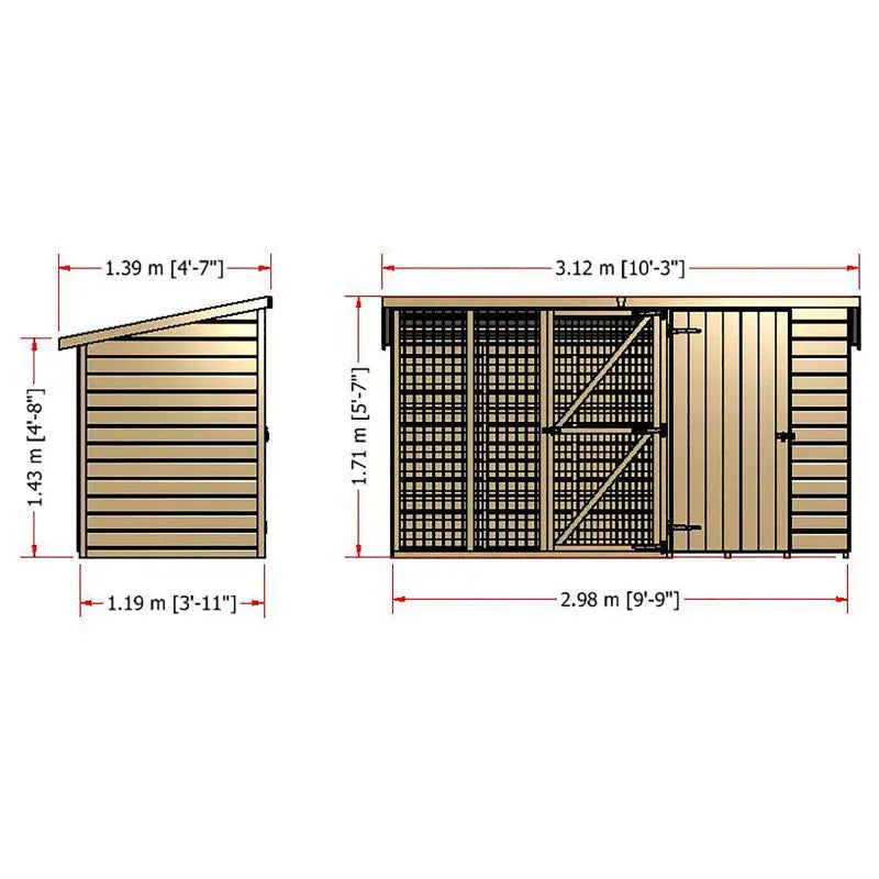Shire Sanda Run Shiplap (4'x4'x6')