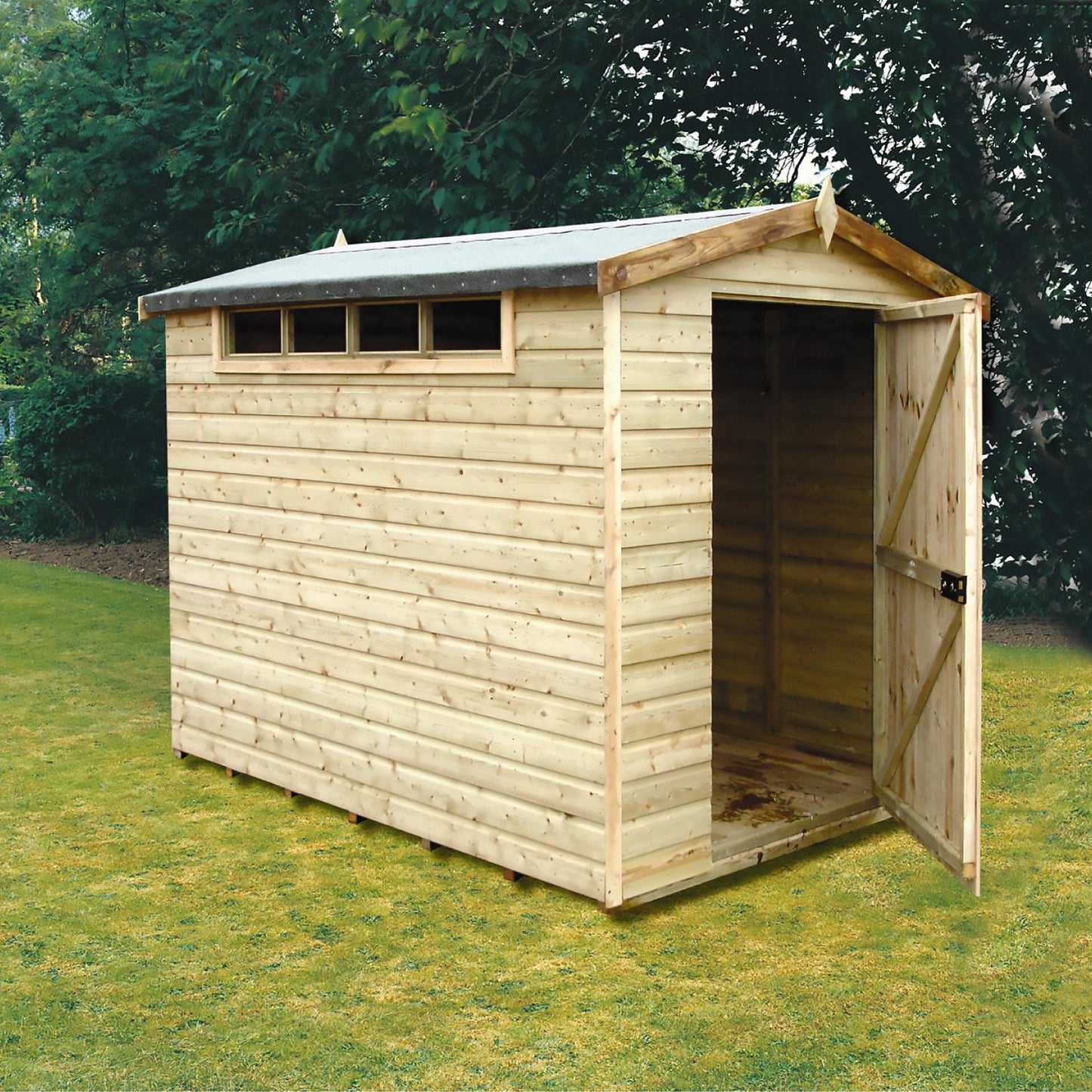Shire Security Apex 8x6 Single Door Shiplap