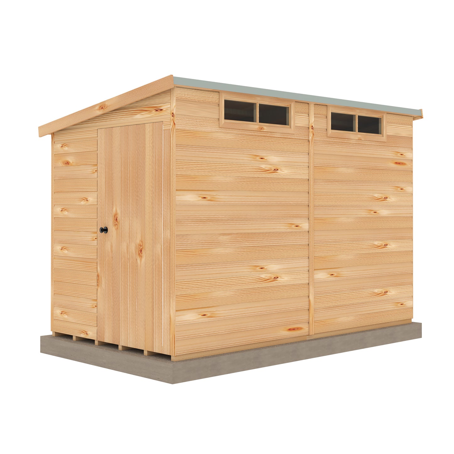 Shire Security Pent 10x6 Single Door Shiplap