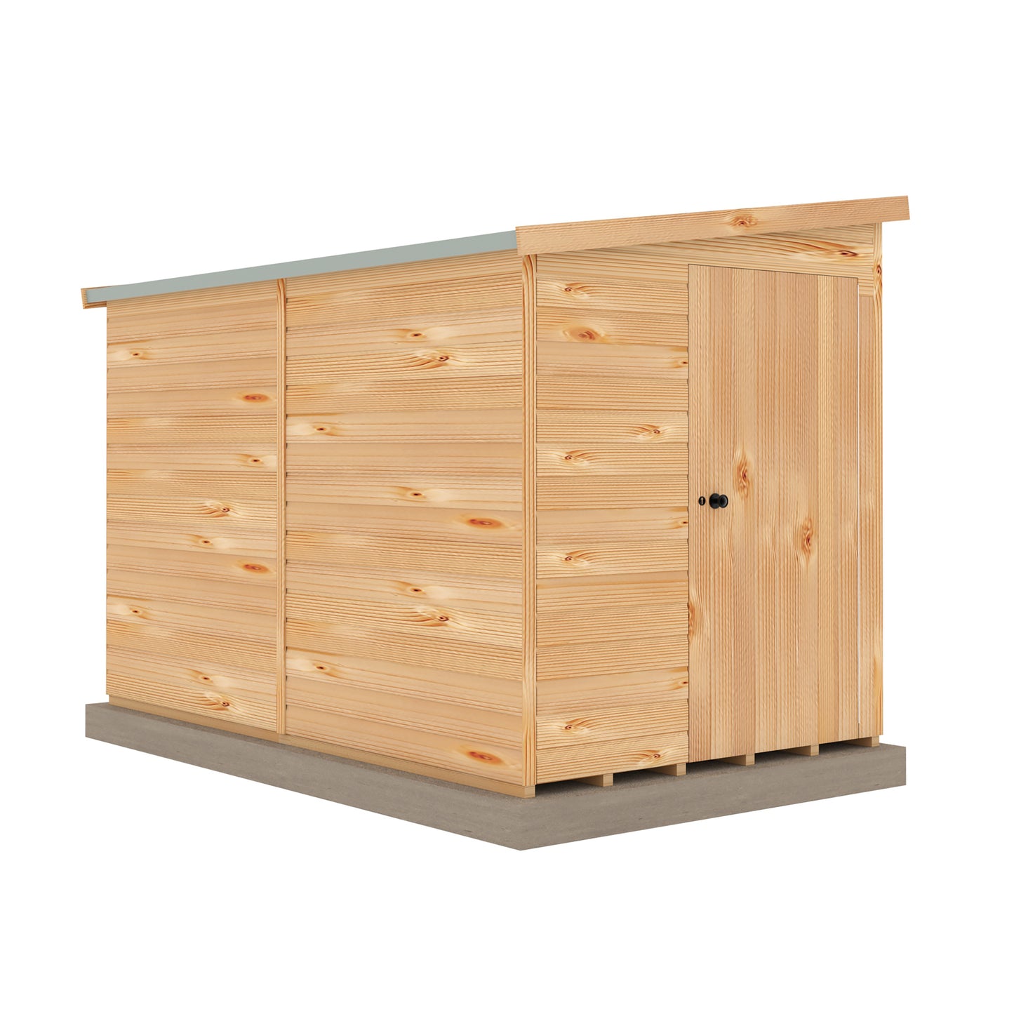 Shire Security Pent 10x6 Single Door Shiplap