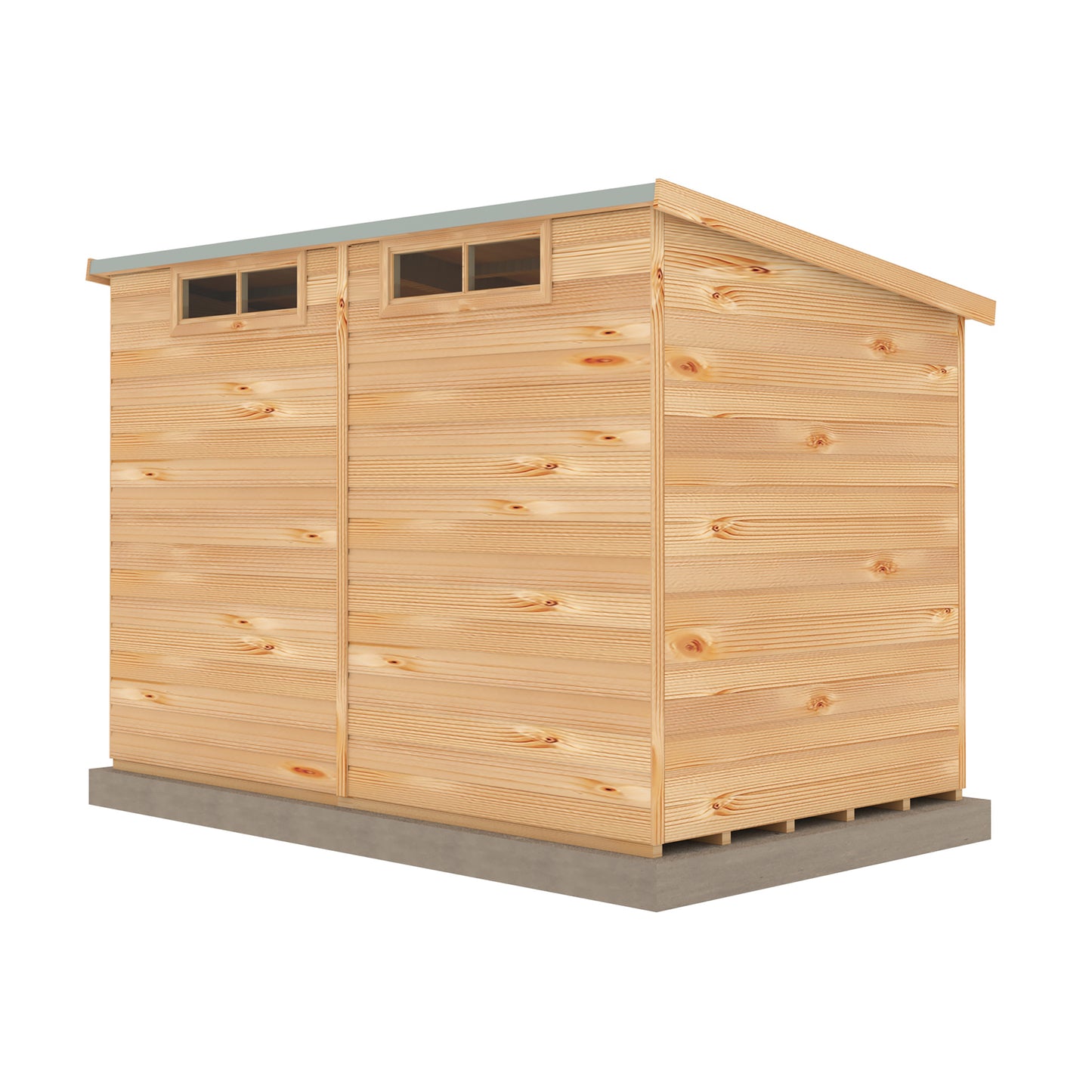 Shire Security Pent 10x6 Single Door Shiplap